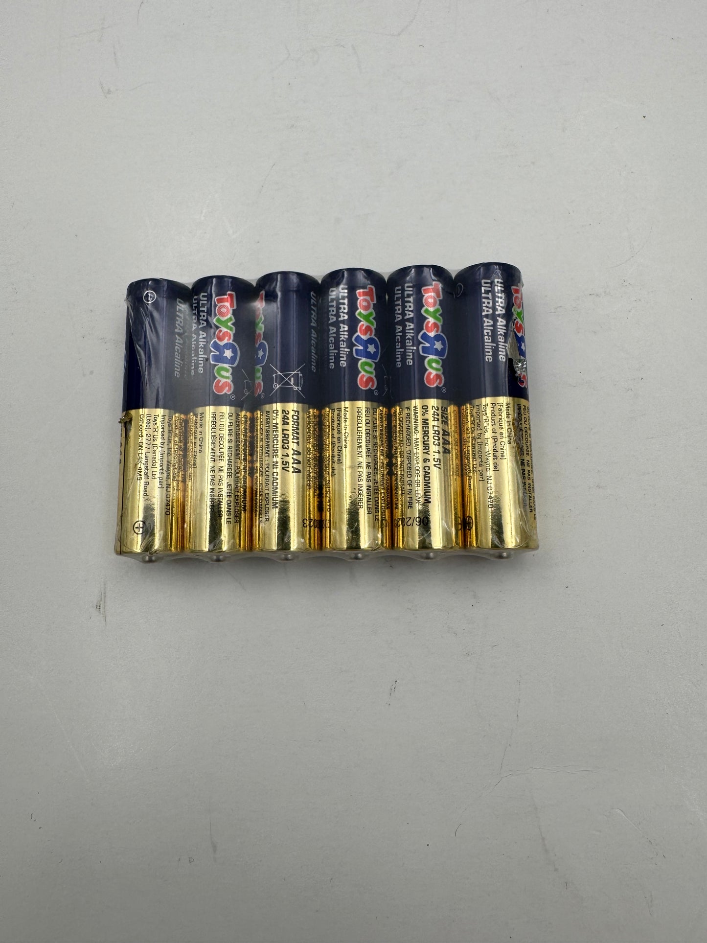Vintage Toys R US Batteries NOS Triple A