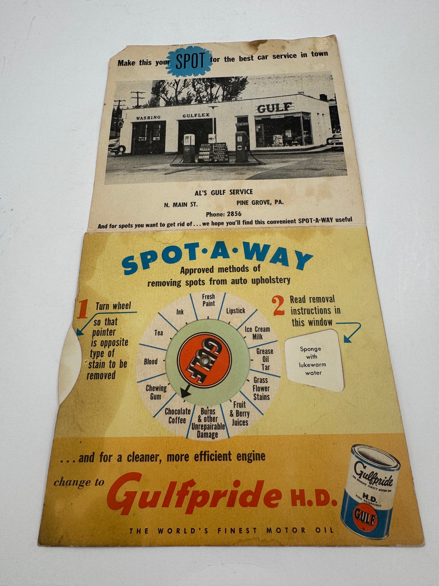 Vintage Gulf Spot A Way Promo