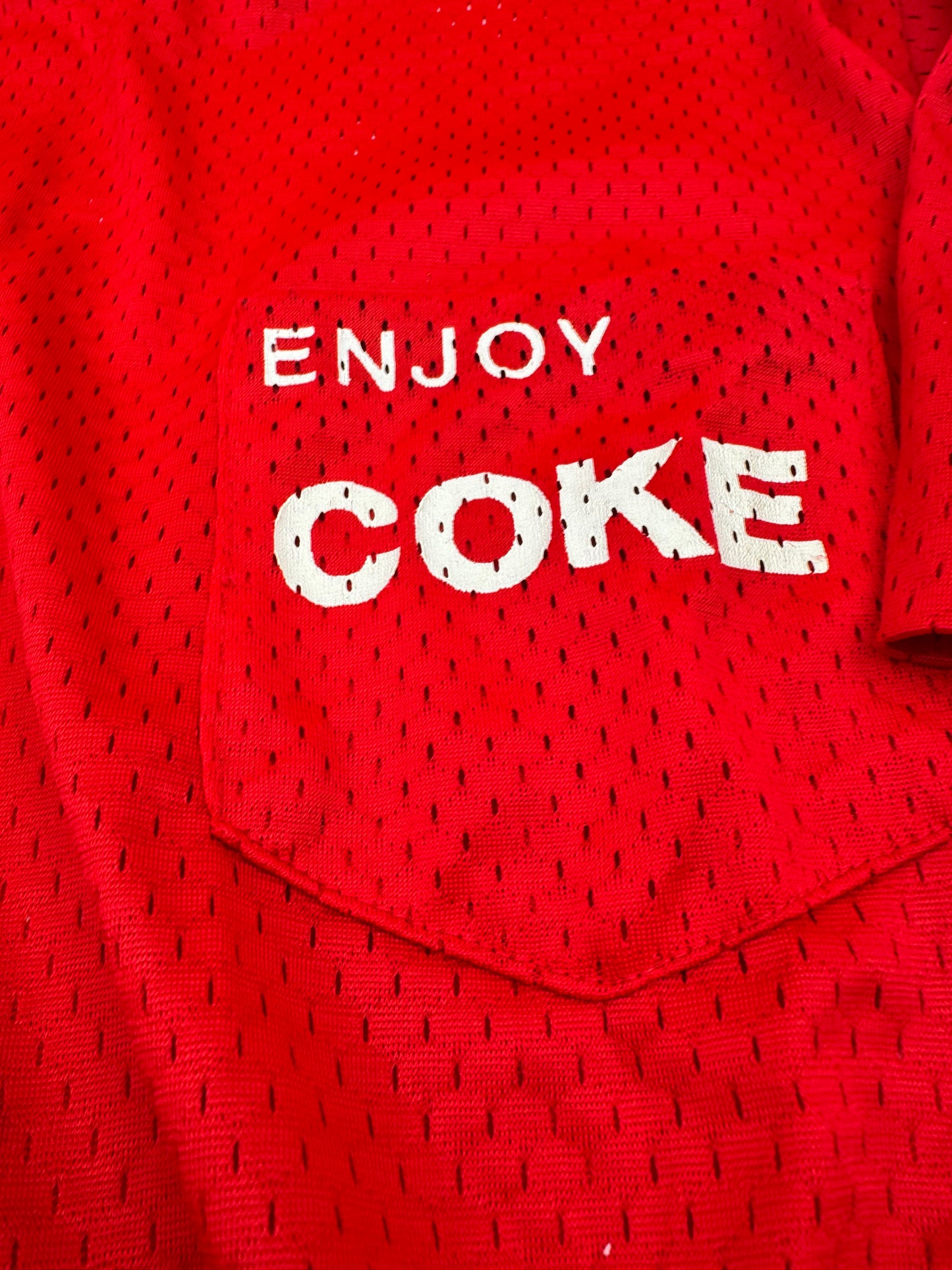 Vintage Coke T Shirt Enjoy Coca Cola Mesh XL
