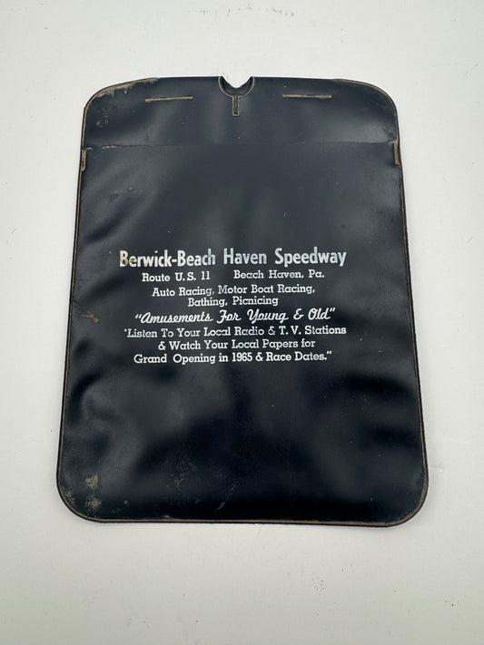 Vintage Car Waste Bag Plastic 1950s Beach Haven Speedway