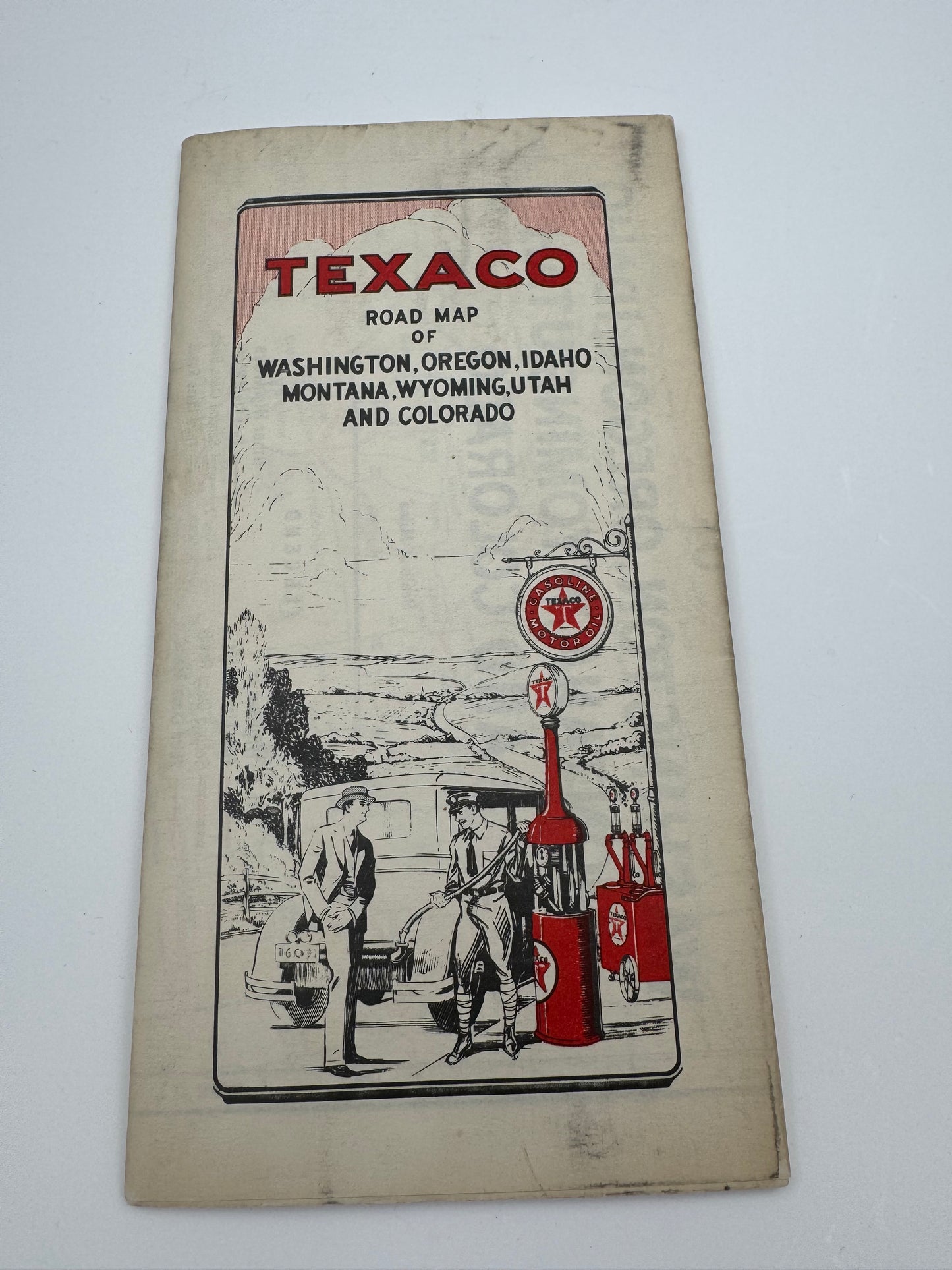 Vintage Roadmap Texaco WA ID CO