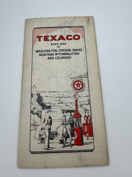 Vintage Roadmap Texaco WA ID CO