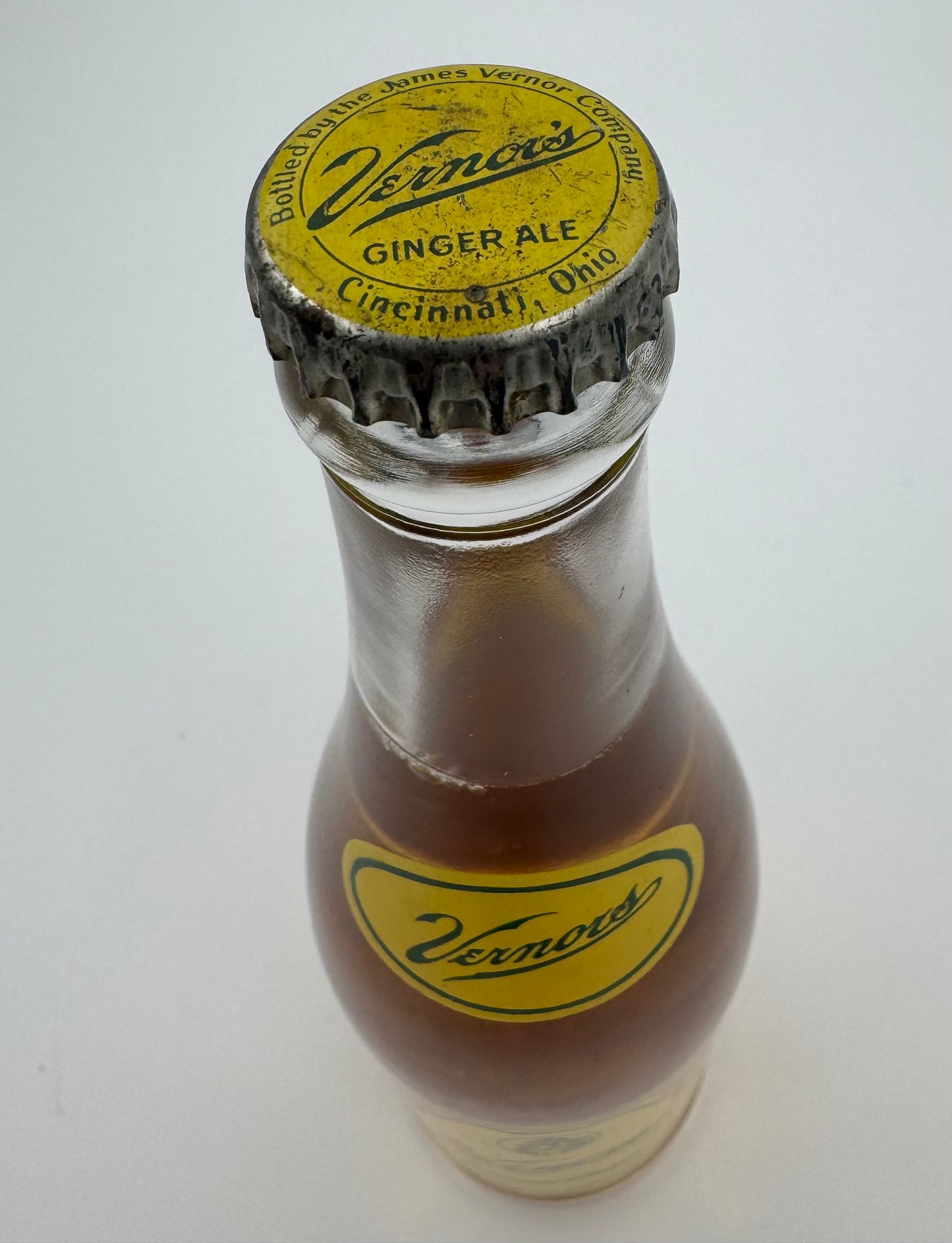 Vintage Vernors Soda Bottle Full