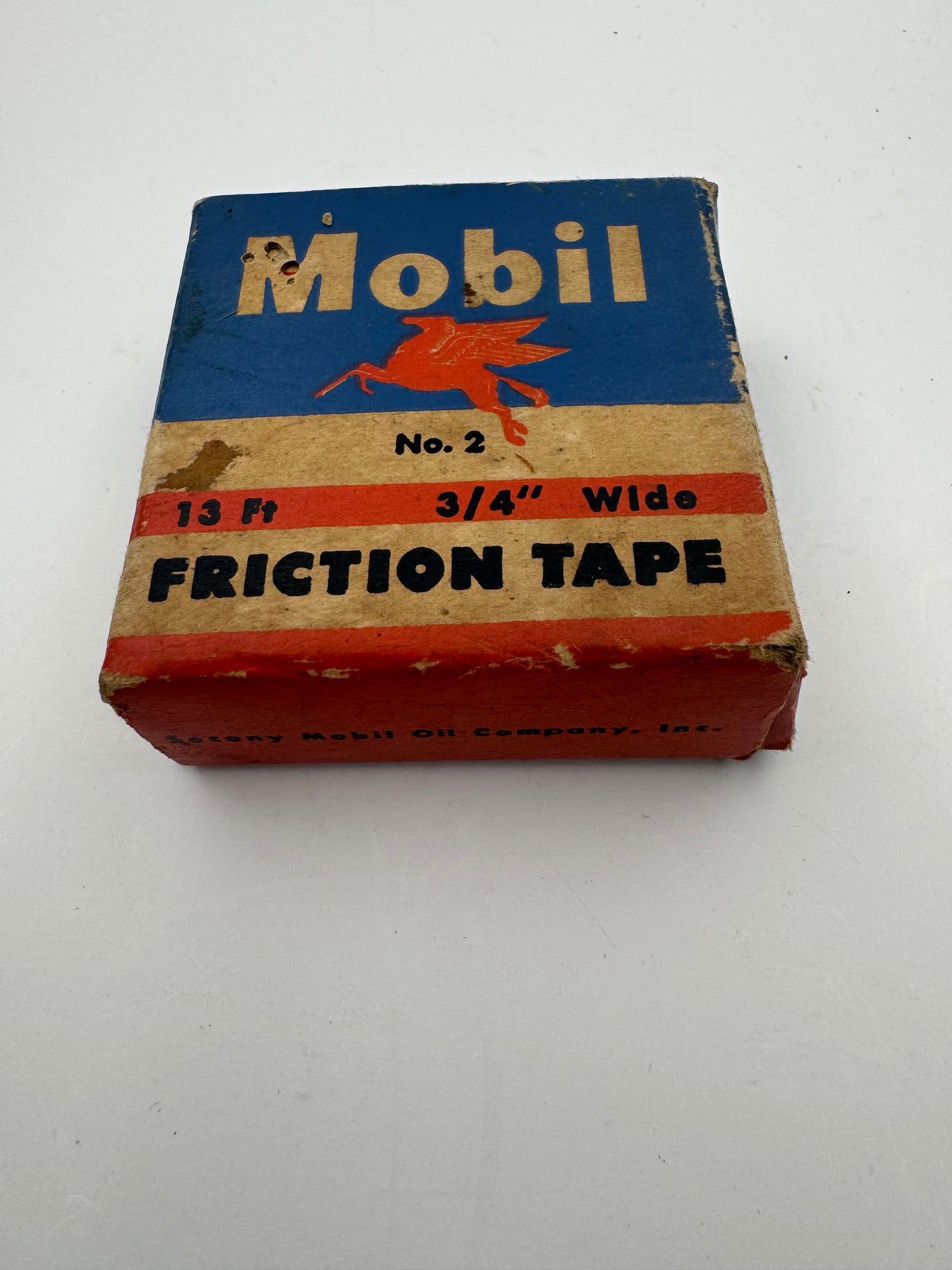 Vintage Mobil Oil Friction Tape Pegasus NOS