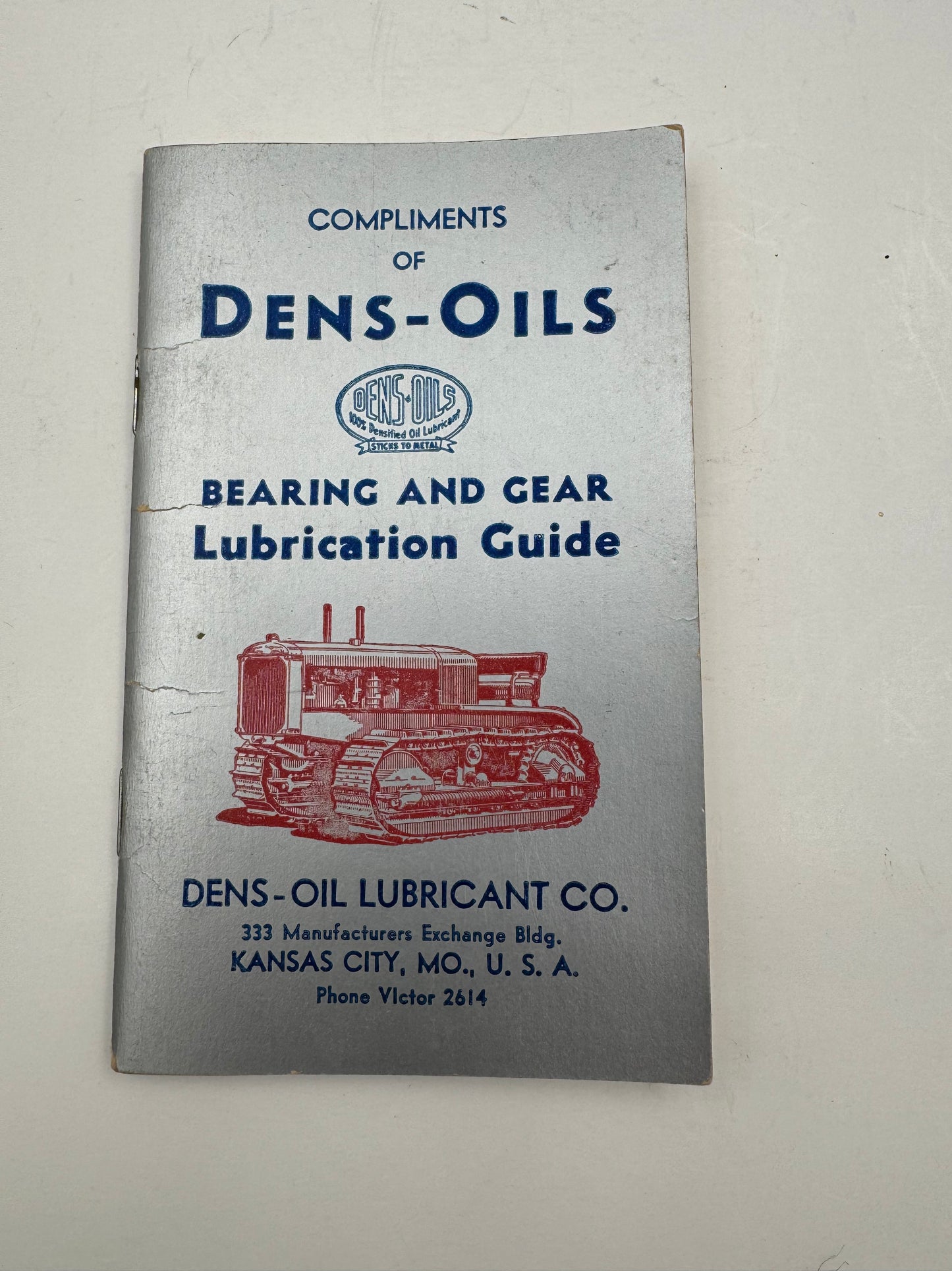 Vintage Dens Oil Lubricant Guide NOS Kansas City MO