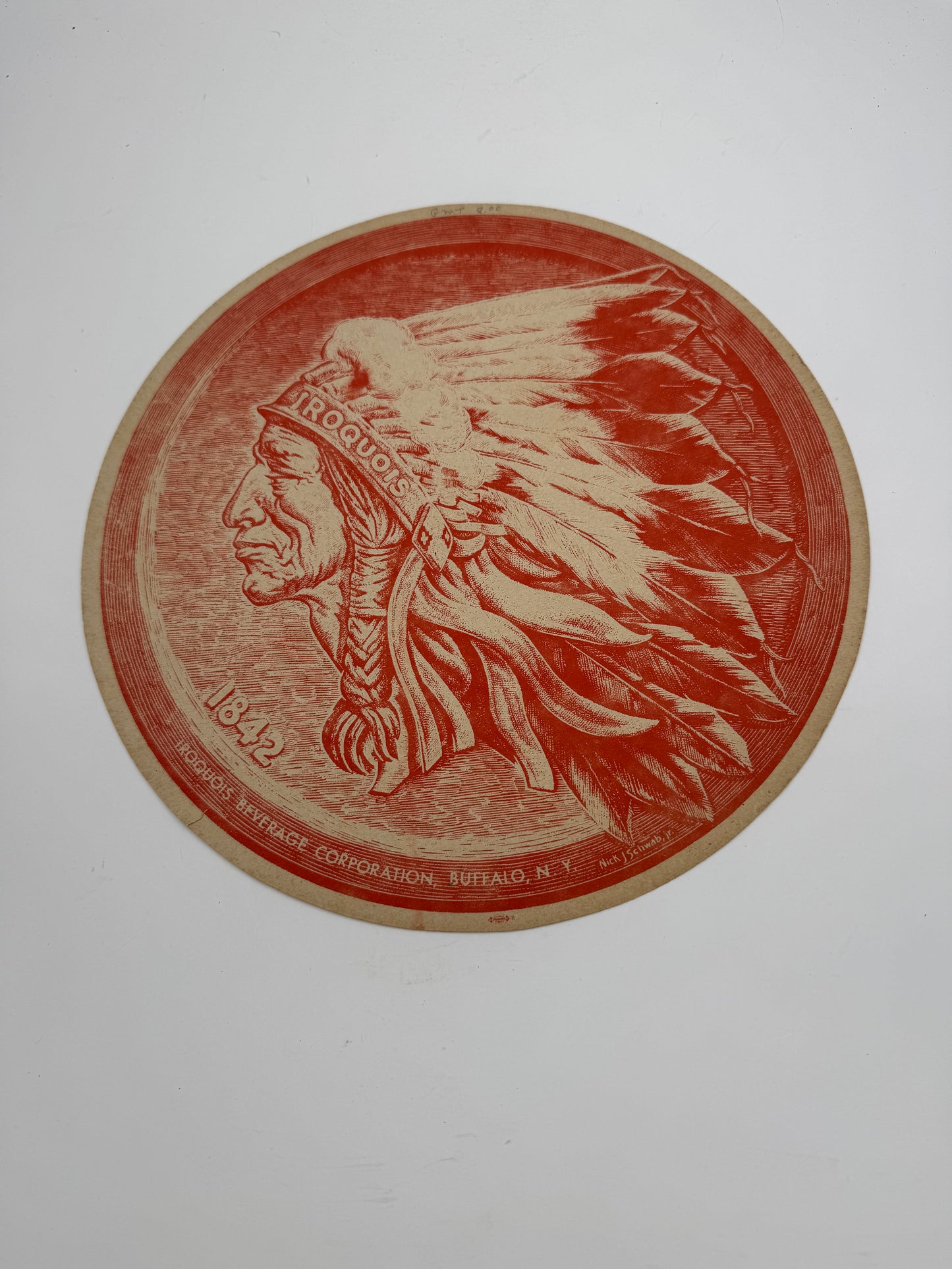 Vintage Iroquois Beer Tray Liner NOS￼