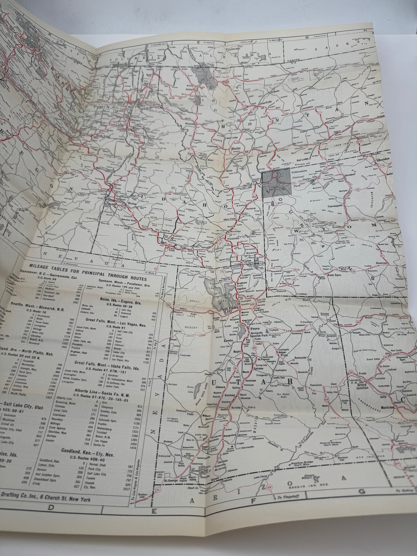 Vintage Roadmap Texaco WA ID CO