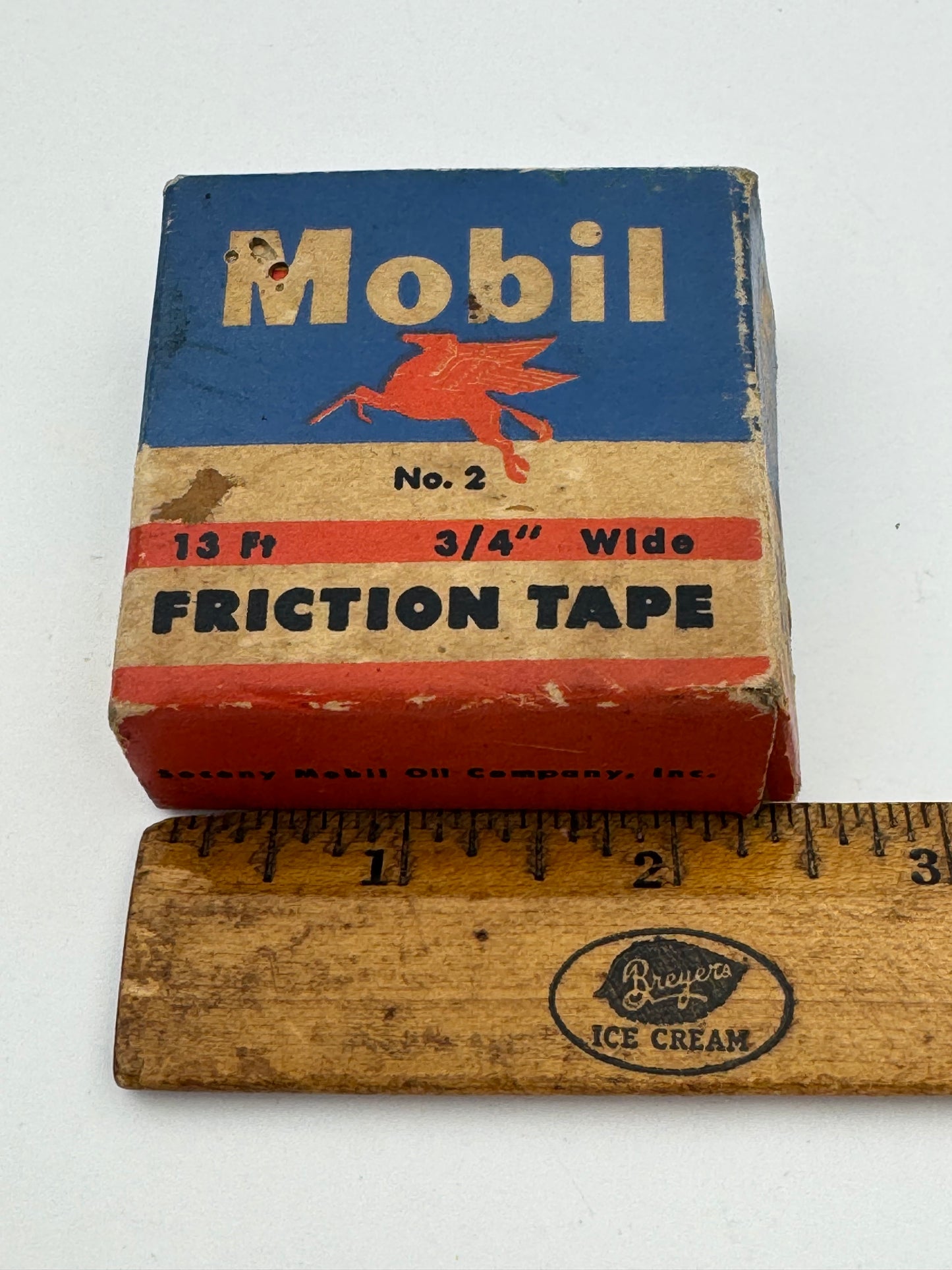 Vintage Mobil Oil Friction Tape Pegasus NOS