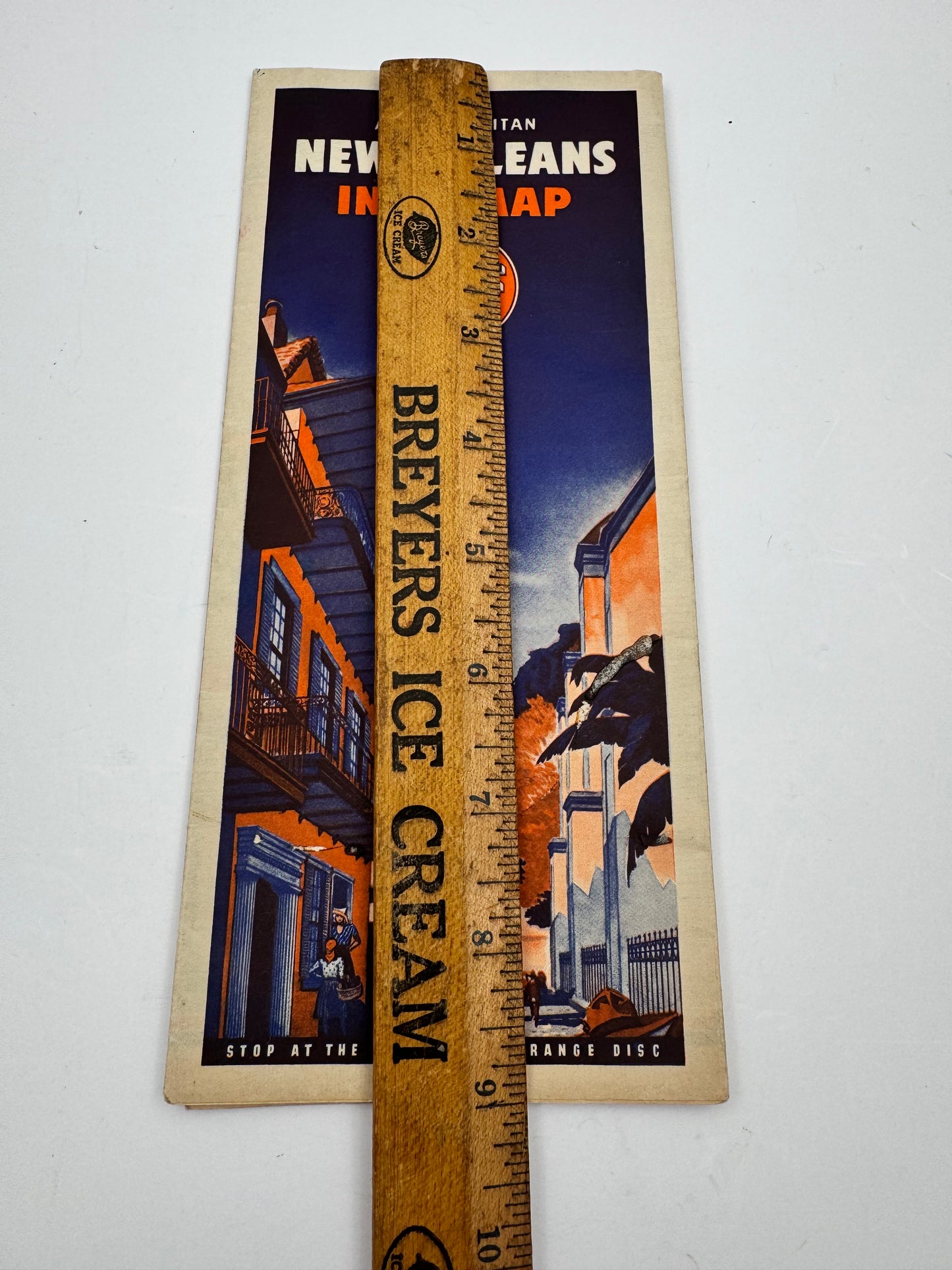 Vintage Gulf Oil Info Map New Orleans 1941