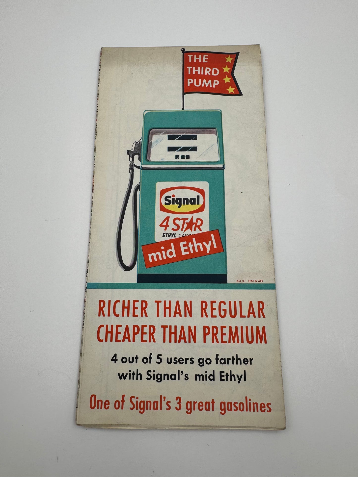 Vintage Signal Gas Roadmap California 1950s