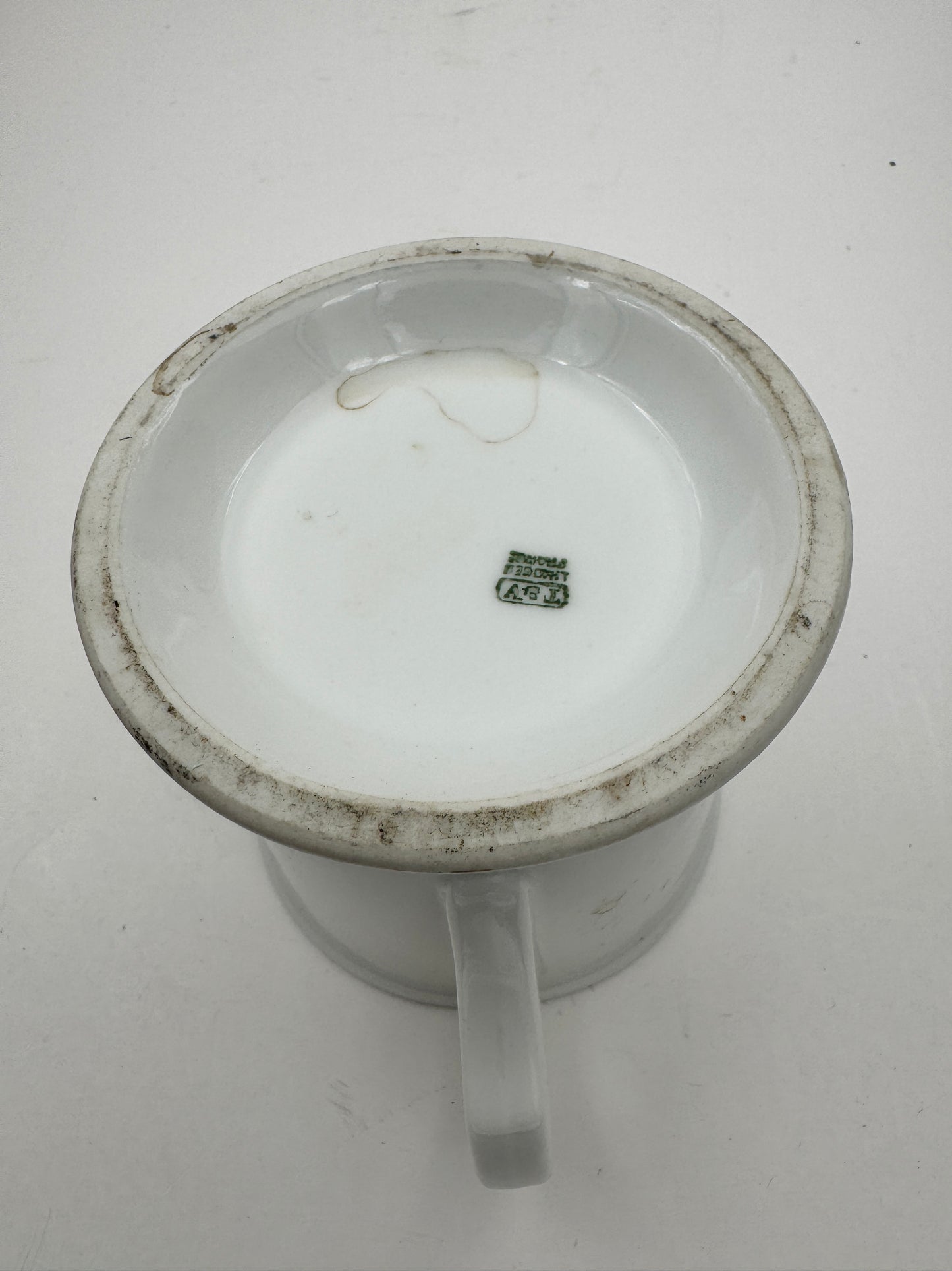 Vintage Shaving Mug Horse Drawn Rail Road Engine.