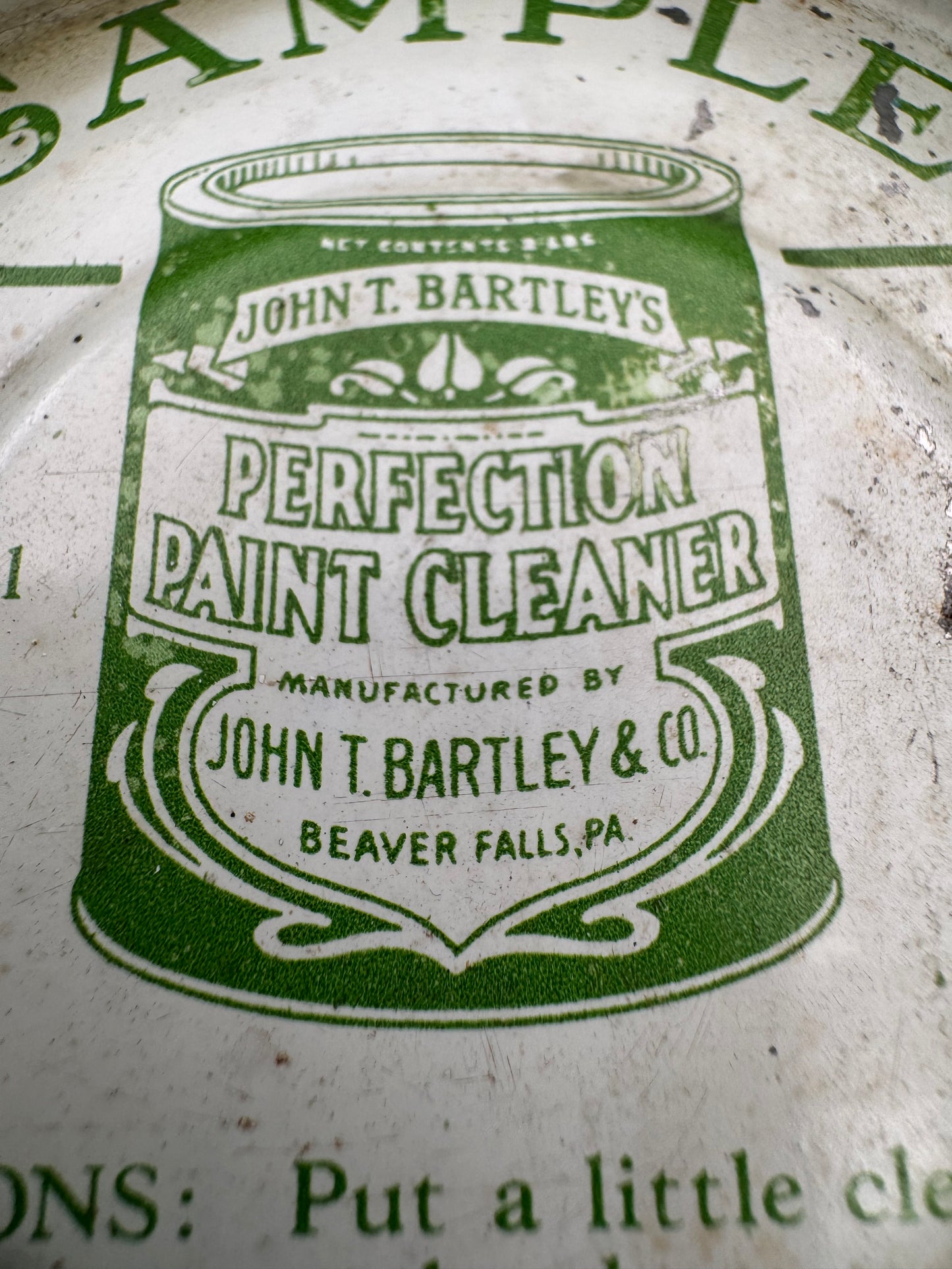 Vintage Paint Can Sample Perfection Paint Cleaner