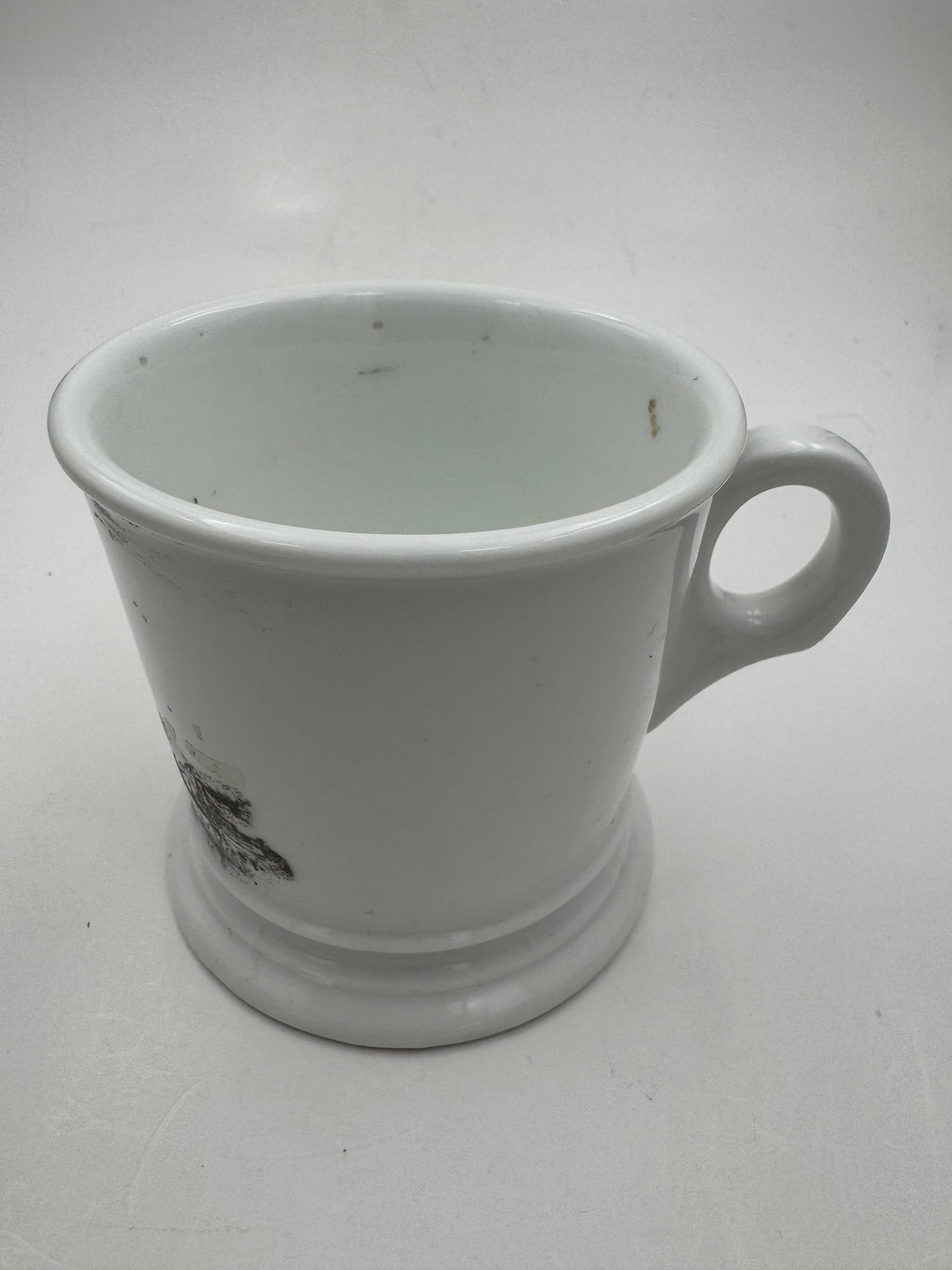 Vintage Shaving Mug Horse Drawn Train RARE