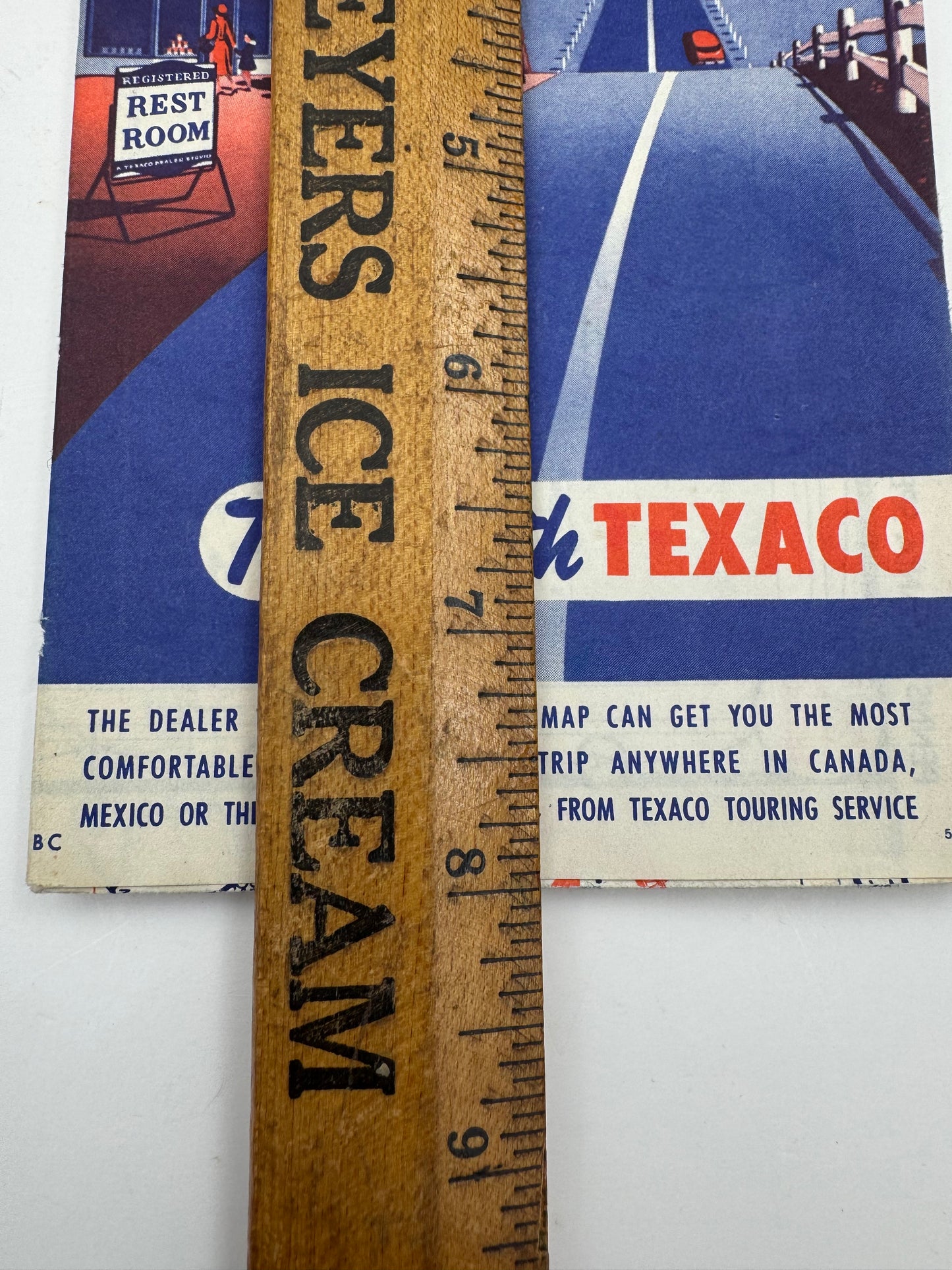 Vintage Road Map Texaco New Jersey PA NOS
