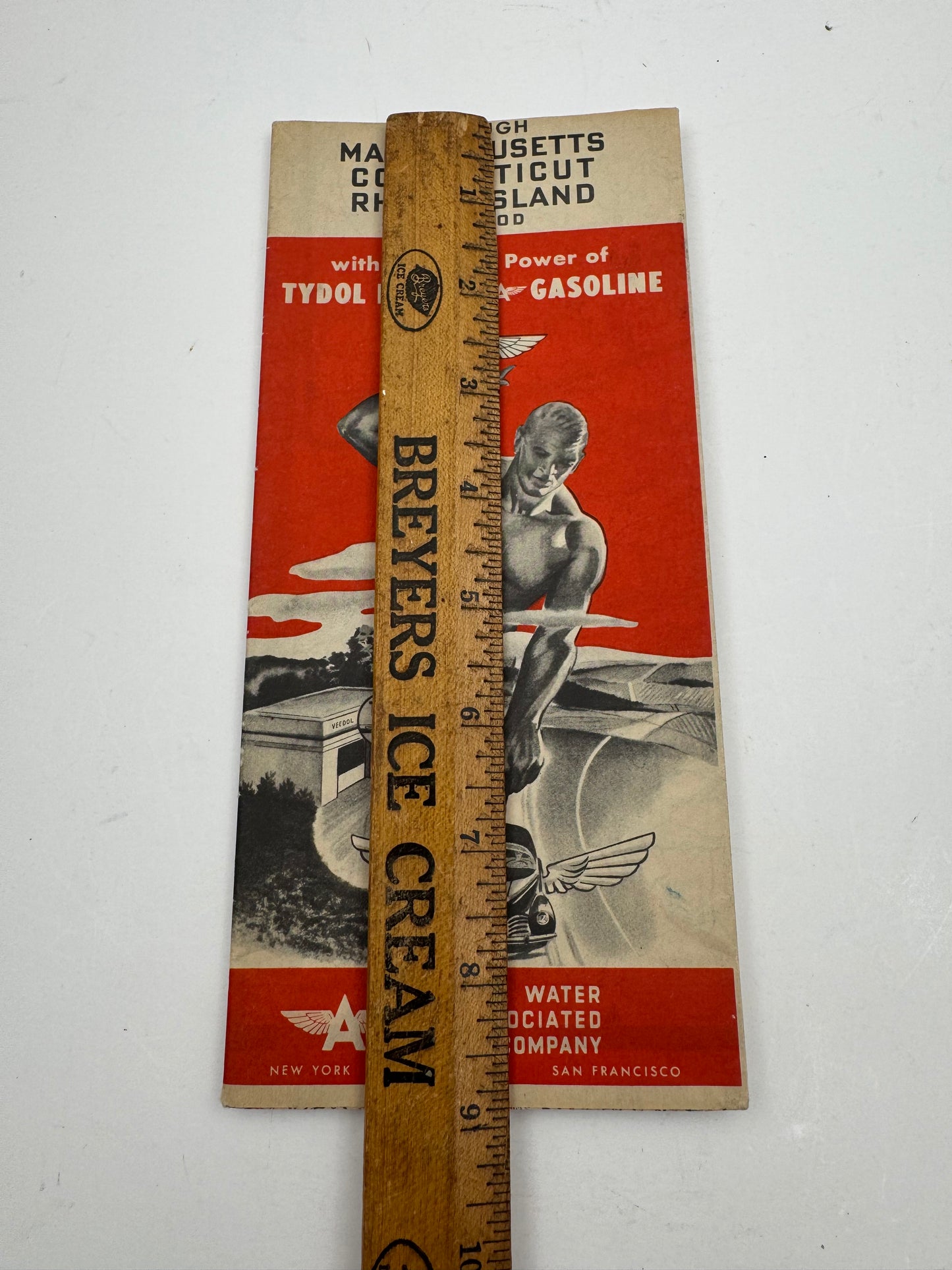 Vintage Roadmap Veedol Tydol 1940 Cape Cod NOS