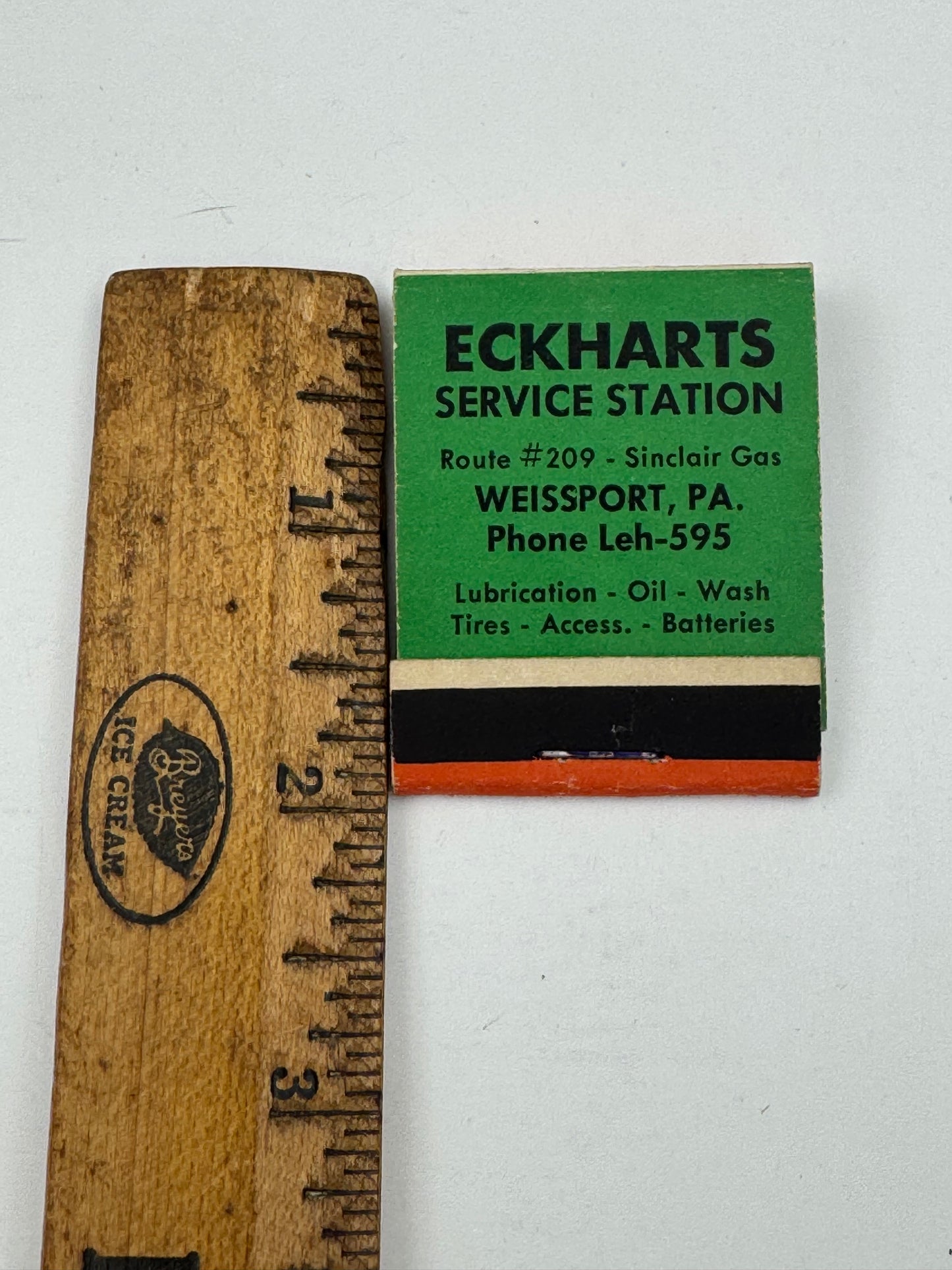 Vintage Matchbook Sinclair Power X NOS
