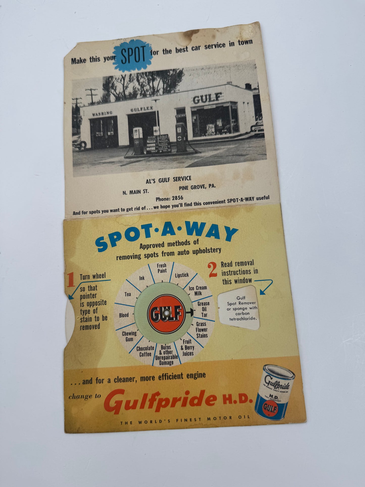 Vintage Gulf Spot A Way Promo