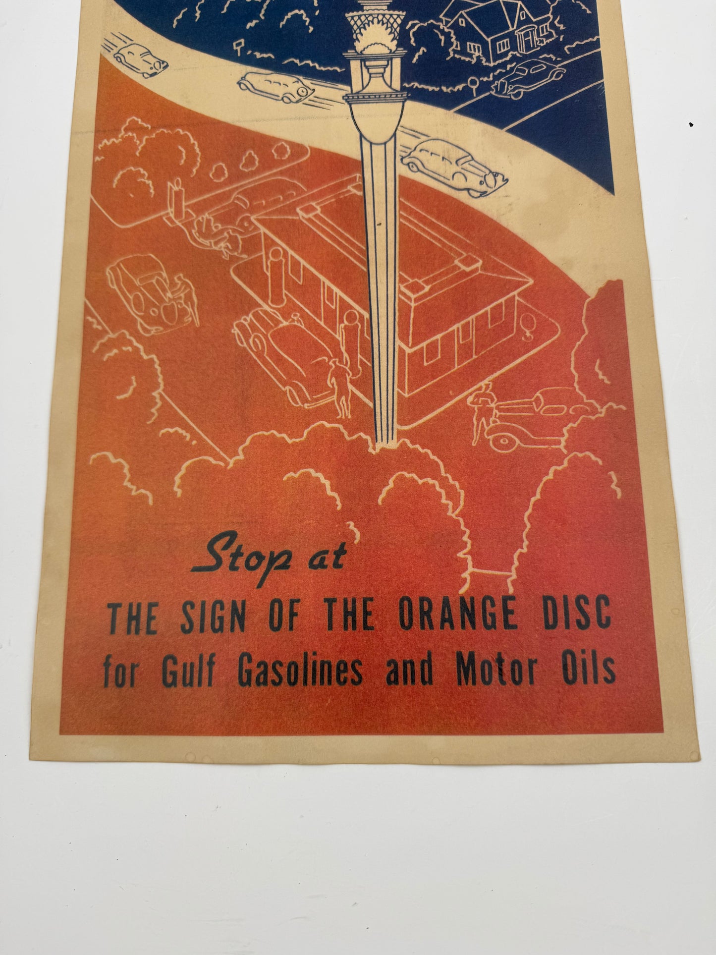Vintage Gulf Roadmap Sample Back Page.