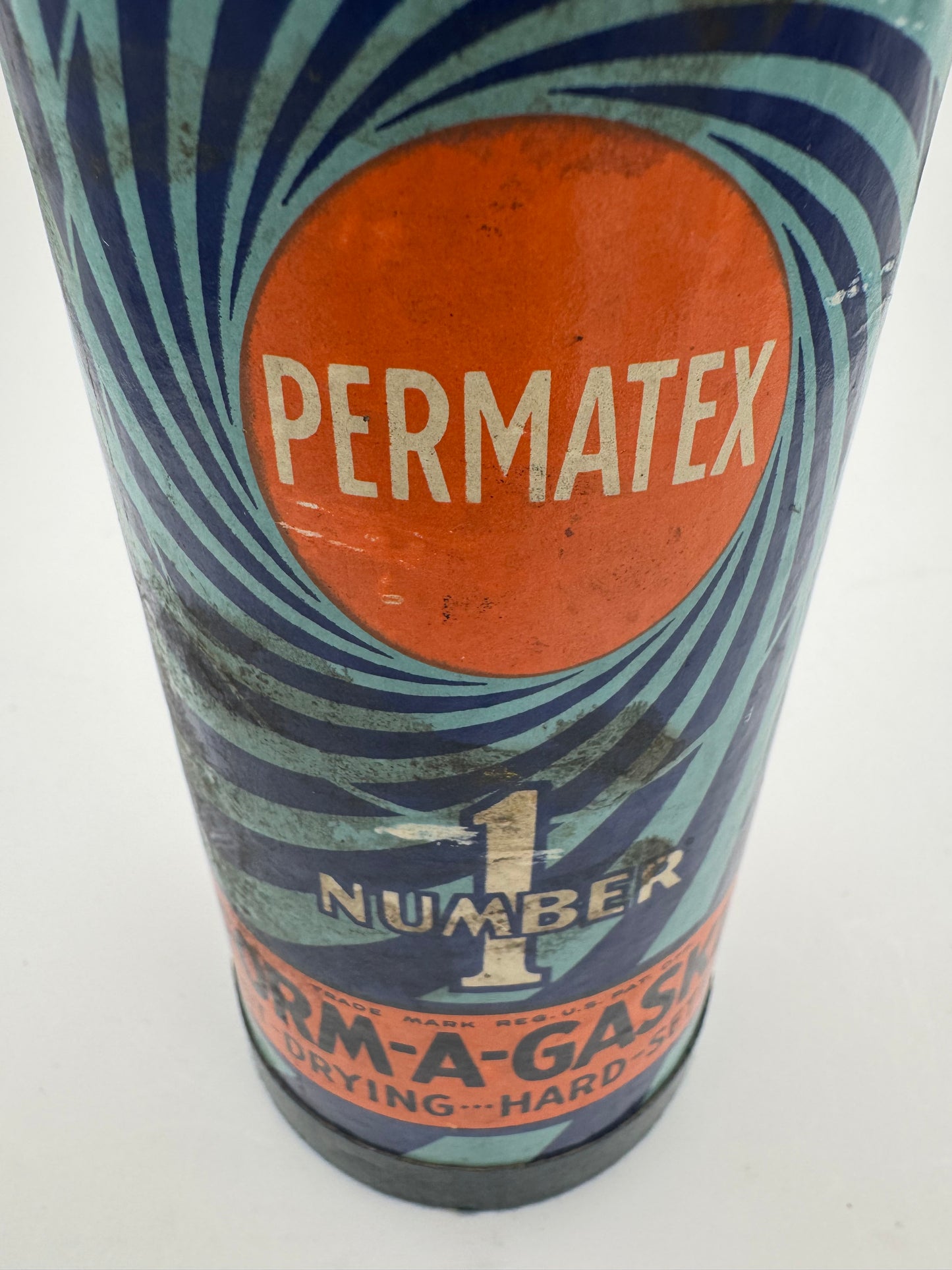 Vintage Permatex Tin 8 Oz. Full