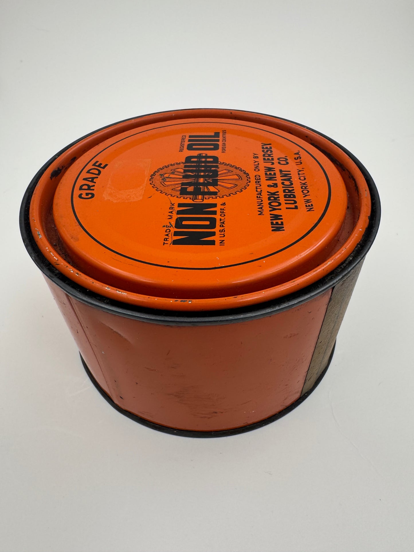 Vintage Oil Can Non Fluid Paper Label NOS