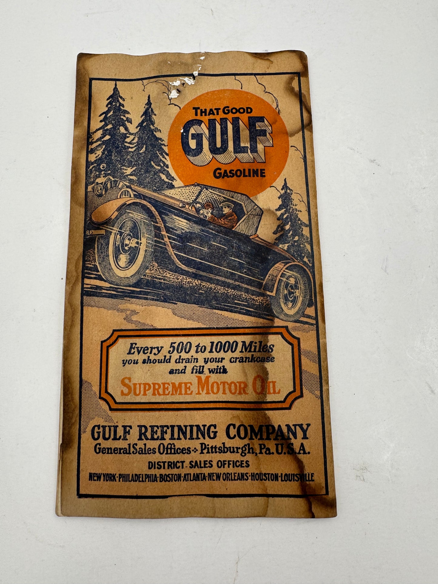 Vintage Vehicle Code Of Pennsylvania Booklet By Gulf Oil