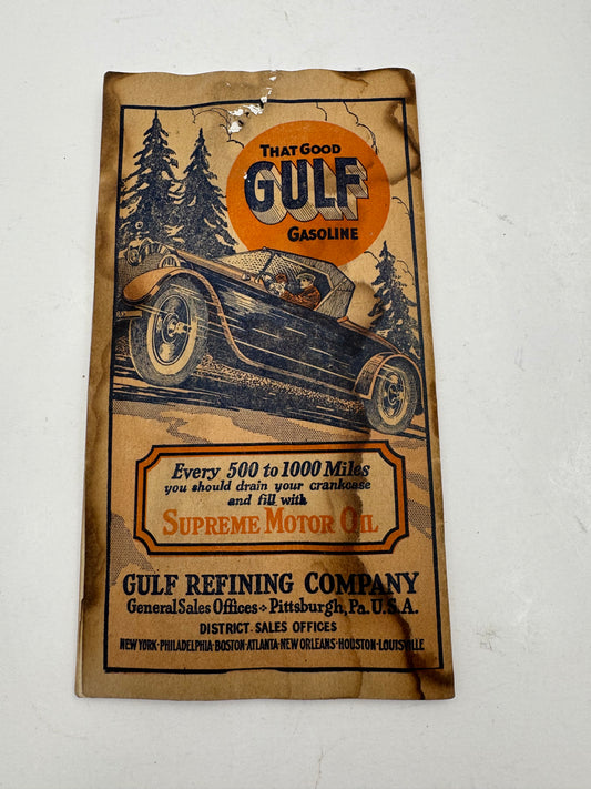 Vintage Vehicle Code Of Pennsylvania Booklet By Gulf Oil