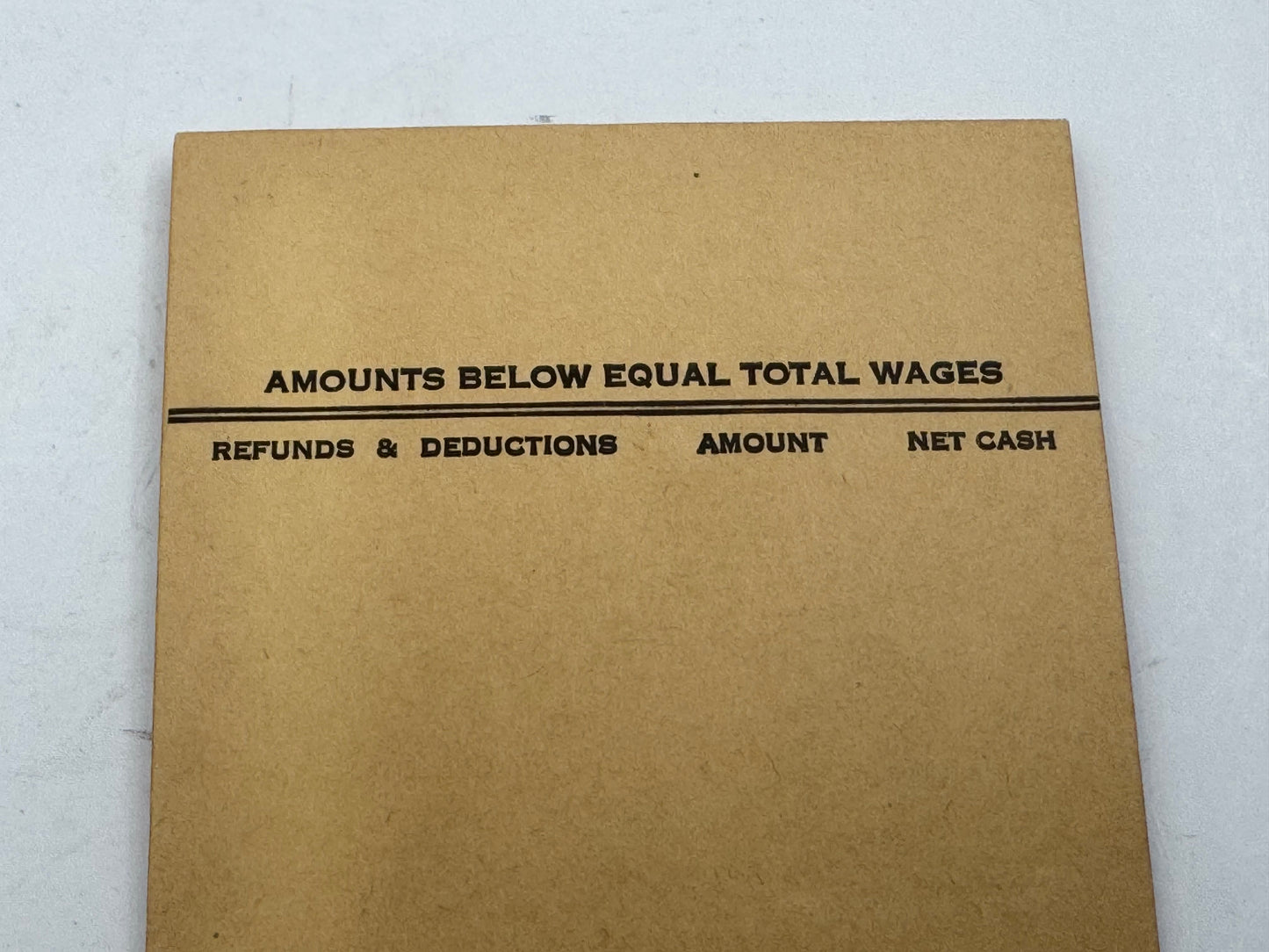 Vintage Ford Employee Pay Envelope 1937 NOS