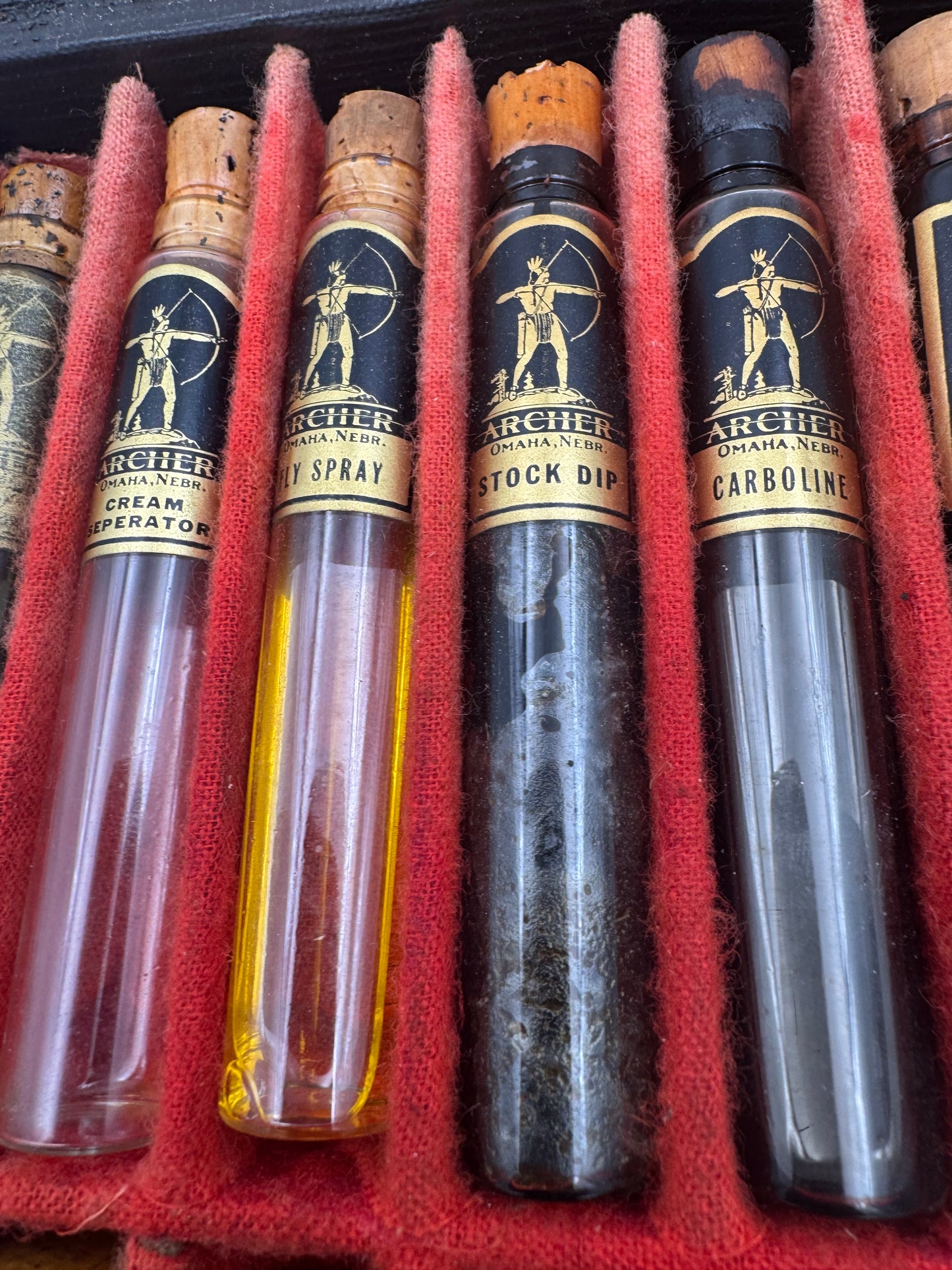 Vintage Salesman Sample Archer Lubricants Set Complete