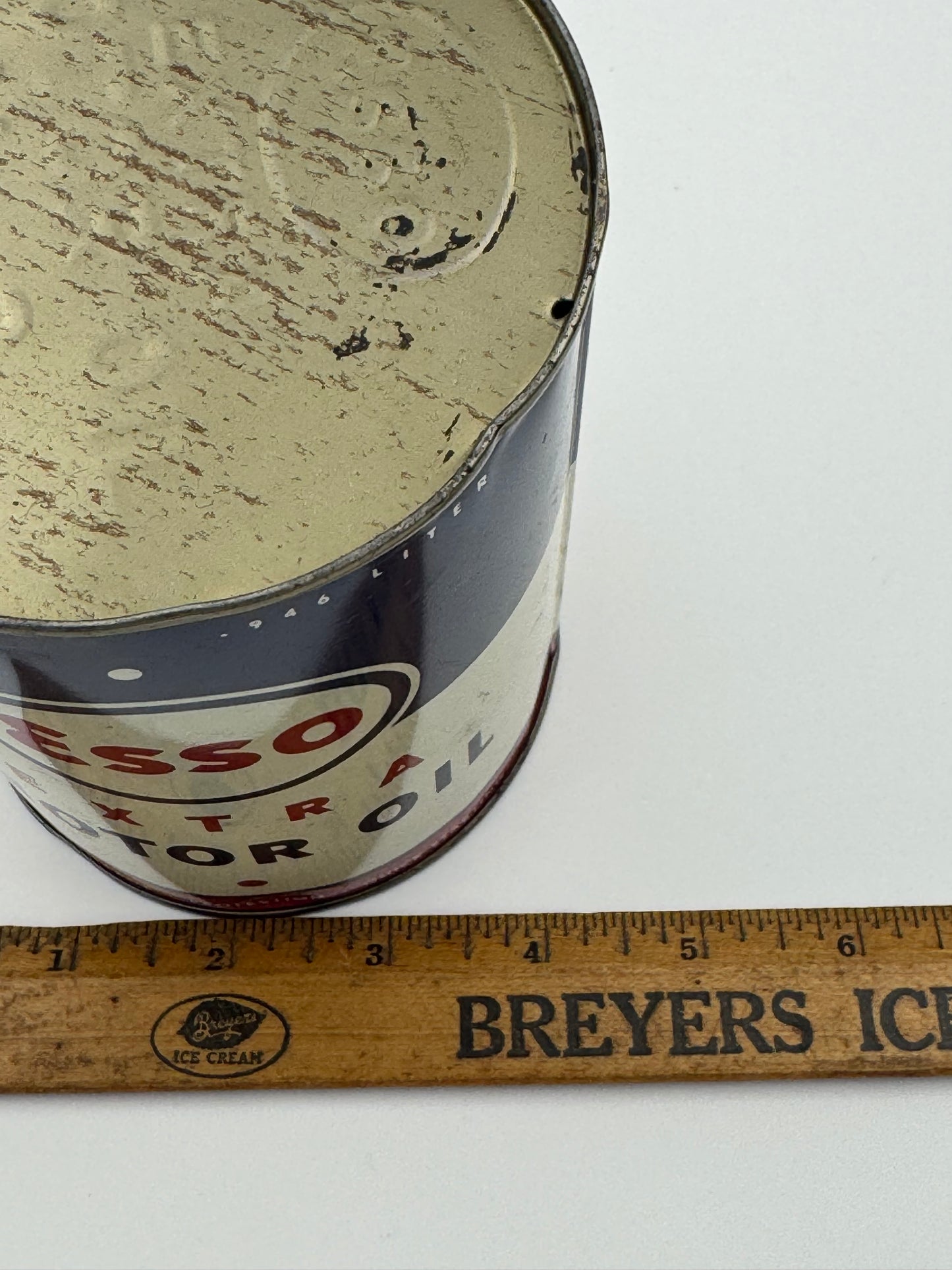 Vintage Esso Oil Can No 3 Empty Clean