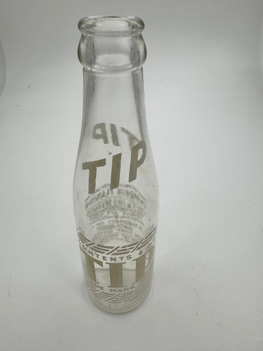 Vintage Tip Soda Bottle ACL 1 Cent Deposit