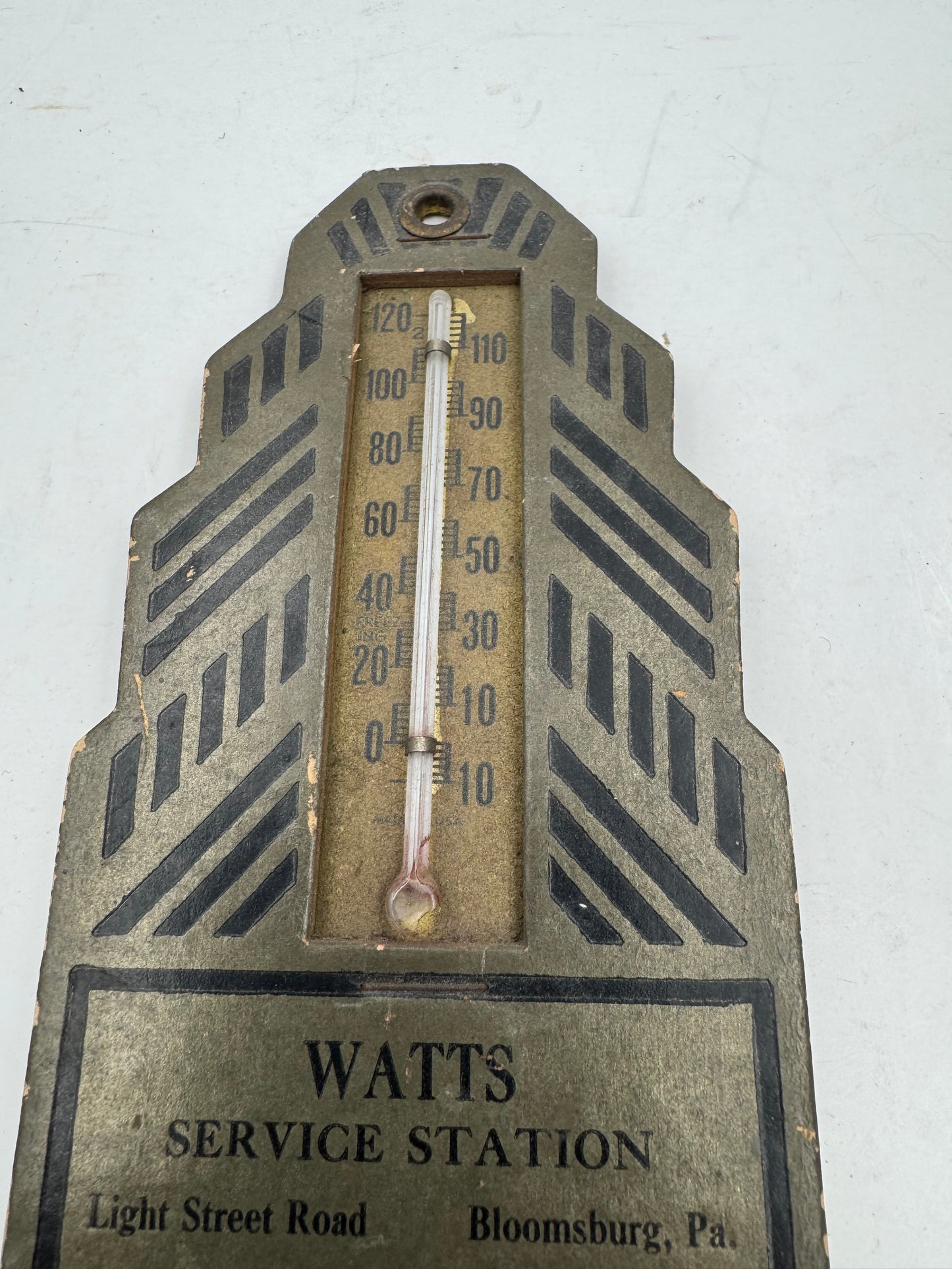 Vintage Thermometer Tydol Veedol 1930s