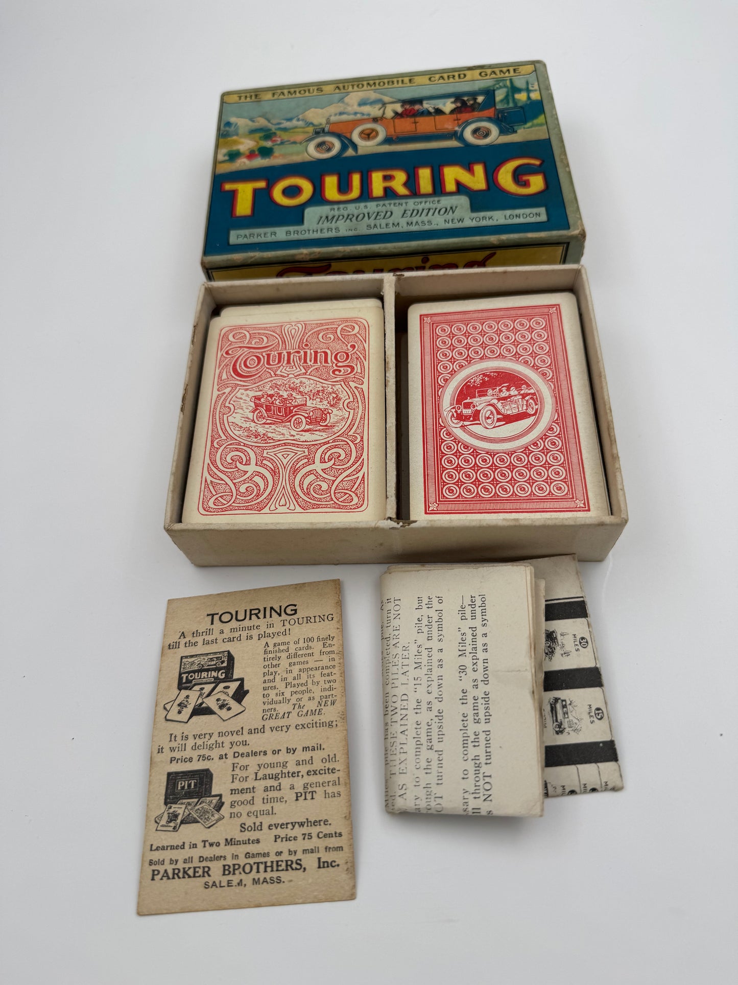 Vintage Touring Automobile Card Game Complete
