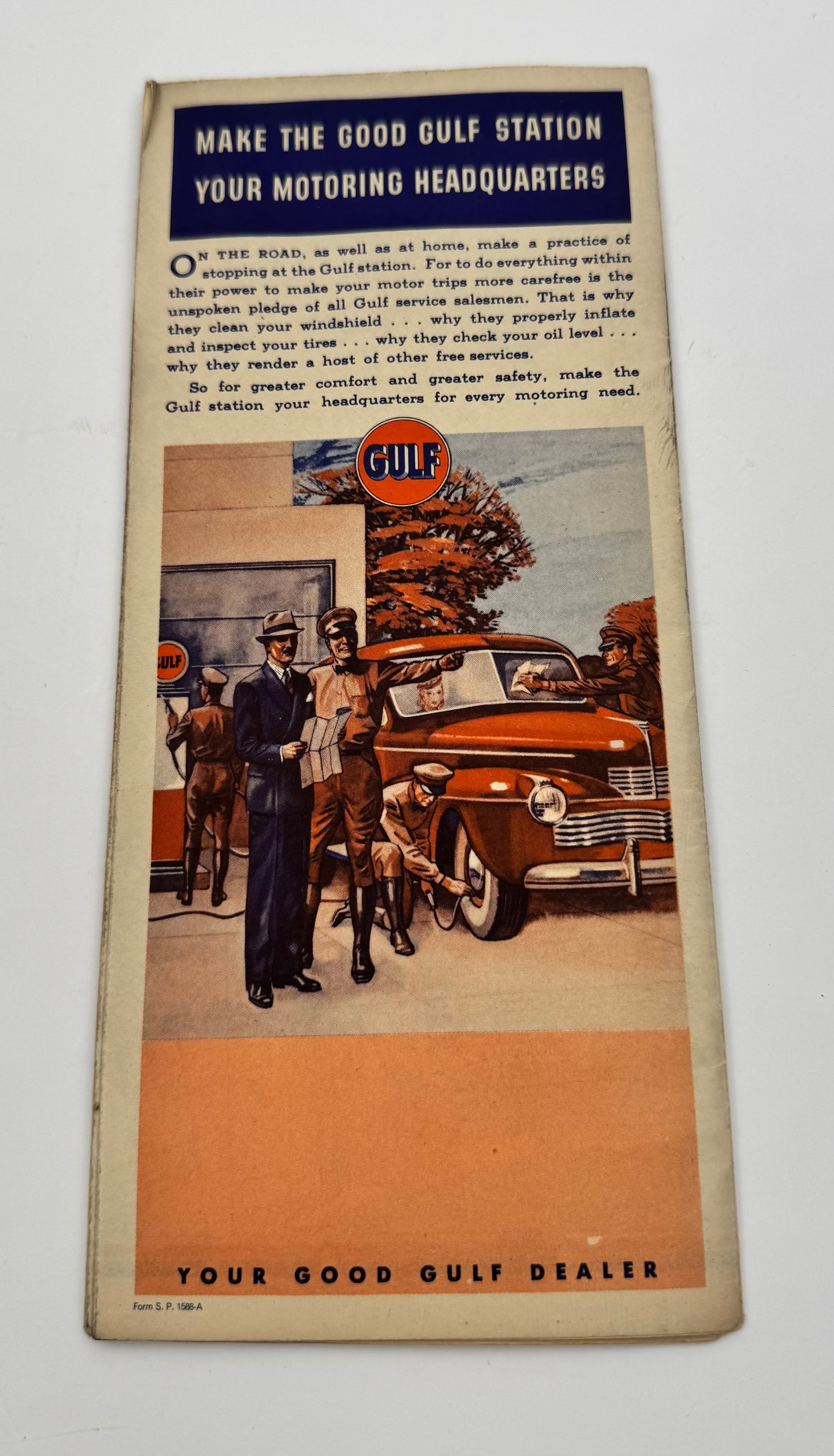 Vintage Gulf Oil Info Map New Orleans 1941