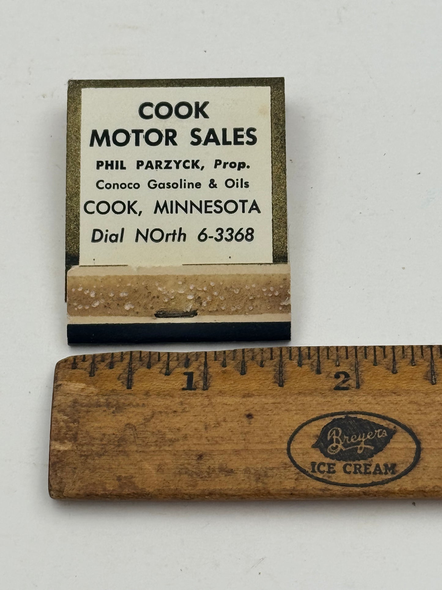Vintage Conoco Matchbook Never Struck 1930s NOS