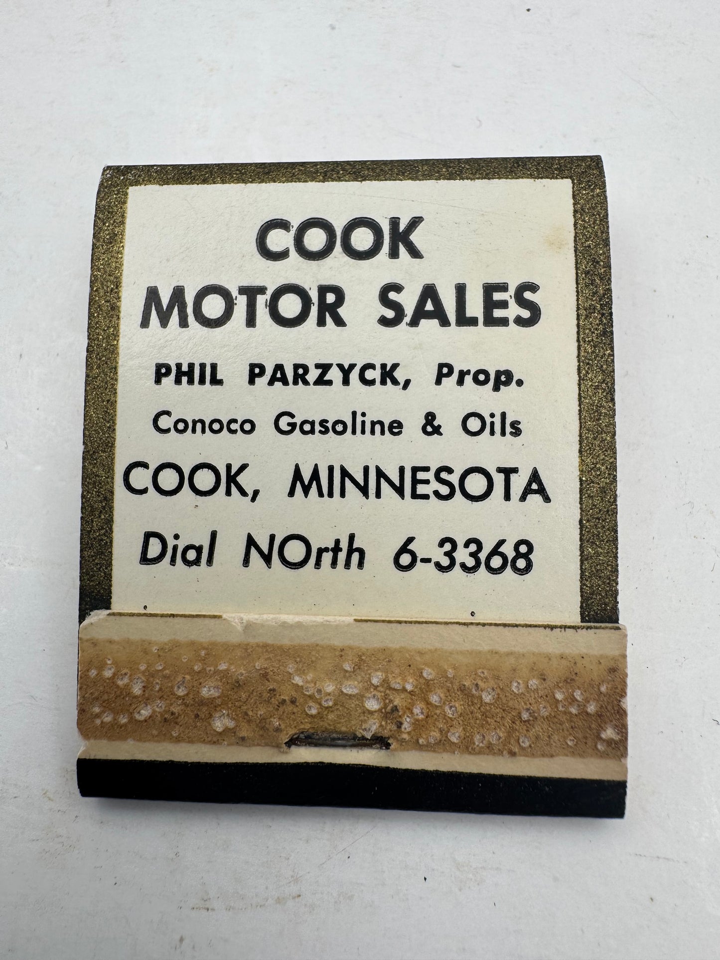 Vintage Conoco Matchbook Never Struck 1930s NOS