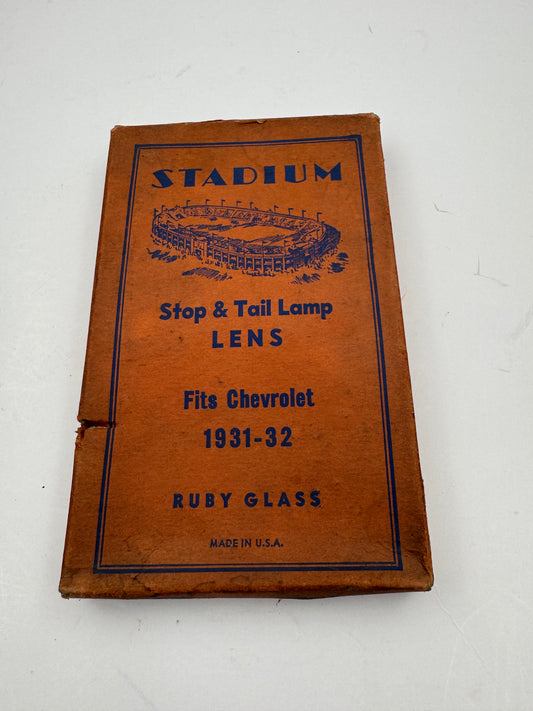 Vintage Chevy Stop Tail Light Lens 1931 1932 Stadium