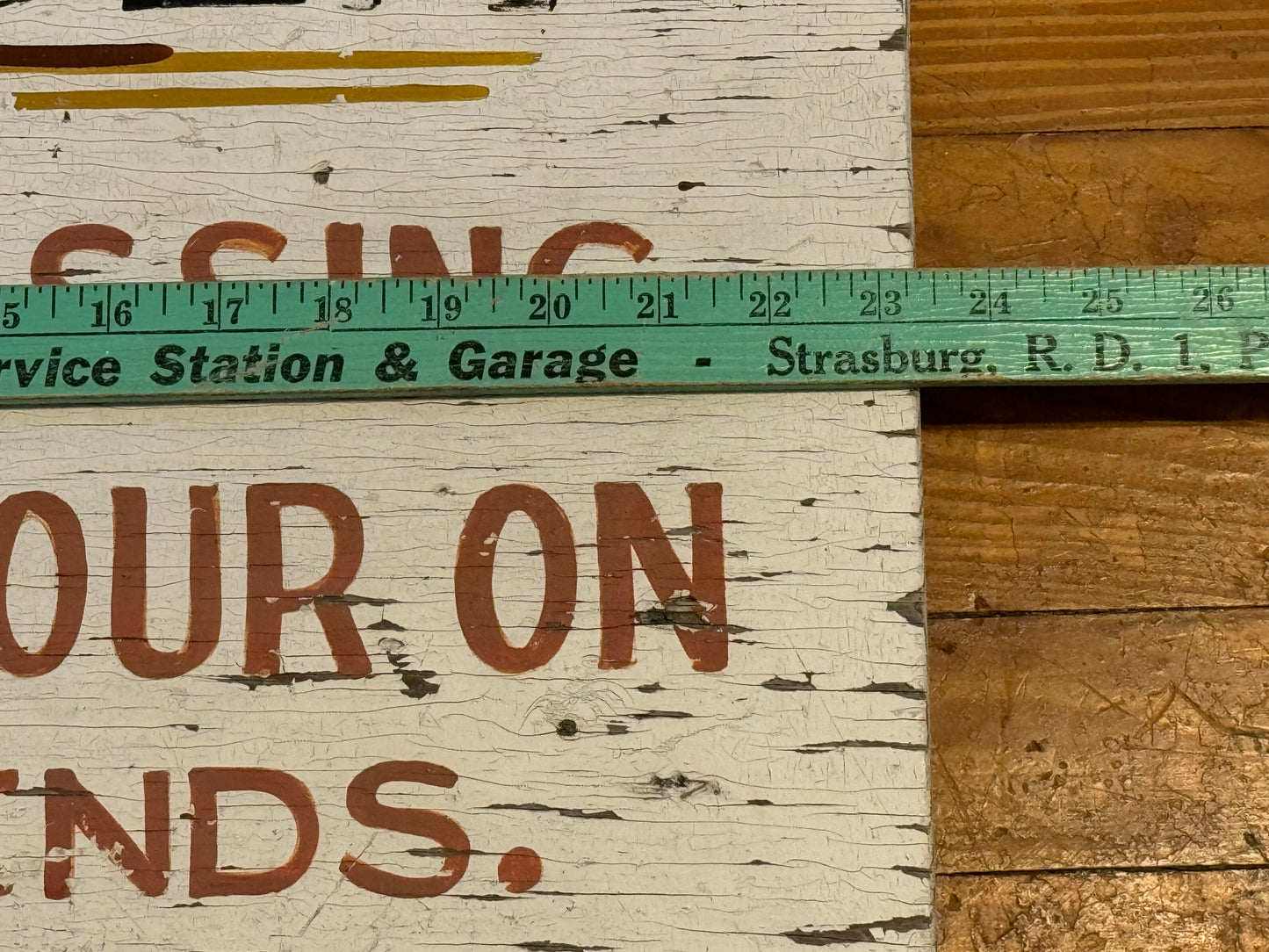 Vintage Sign Wood Walking On R.R. Forbidden Hand Painted