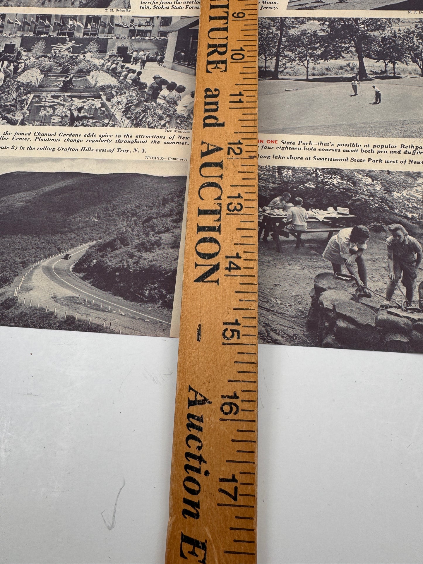 Vintage Esso Road News & Detour Map NJ NY 1949