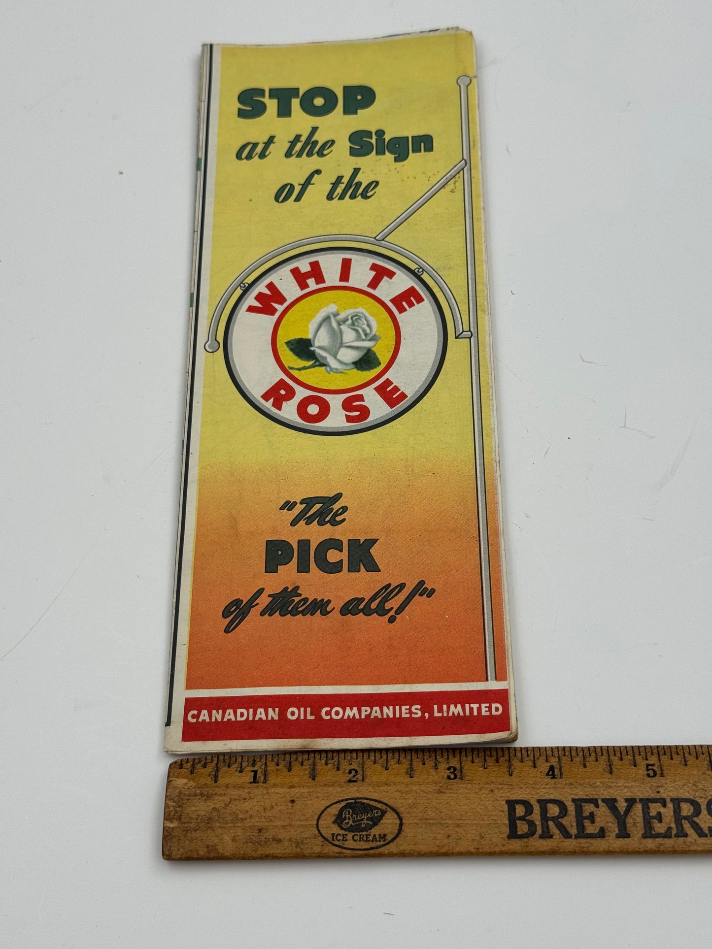 Vintage Road Map White Rose Ontario