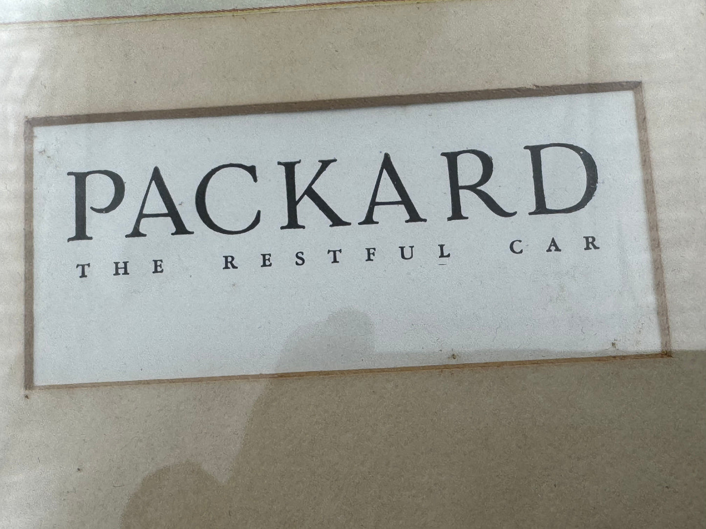 Vintage Packard Advertisement Framed