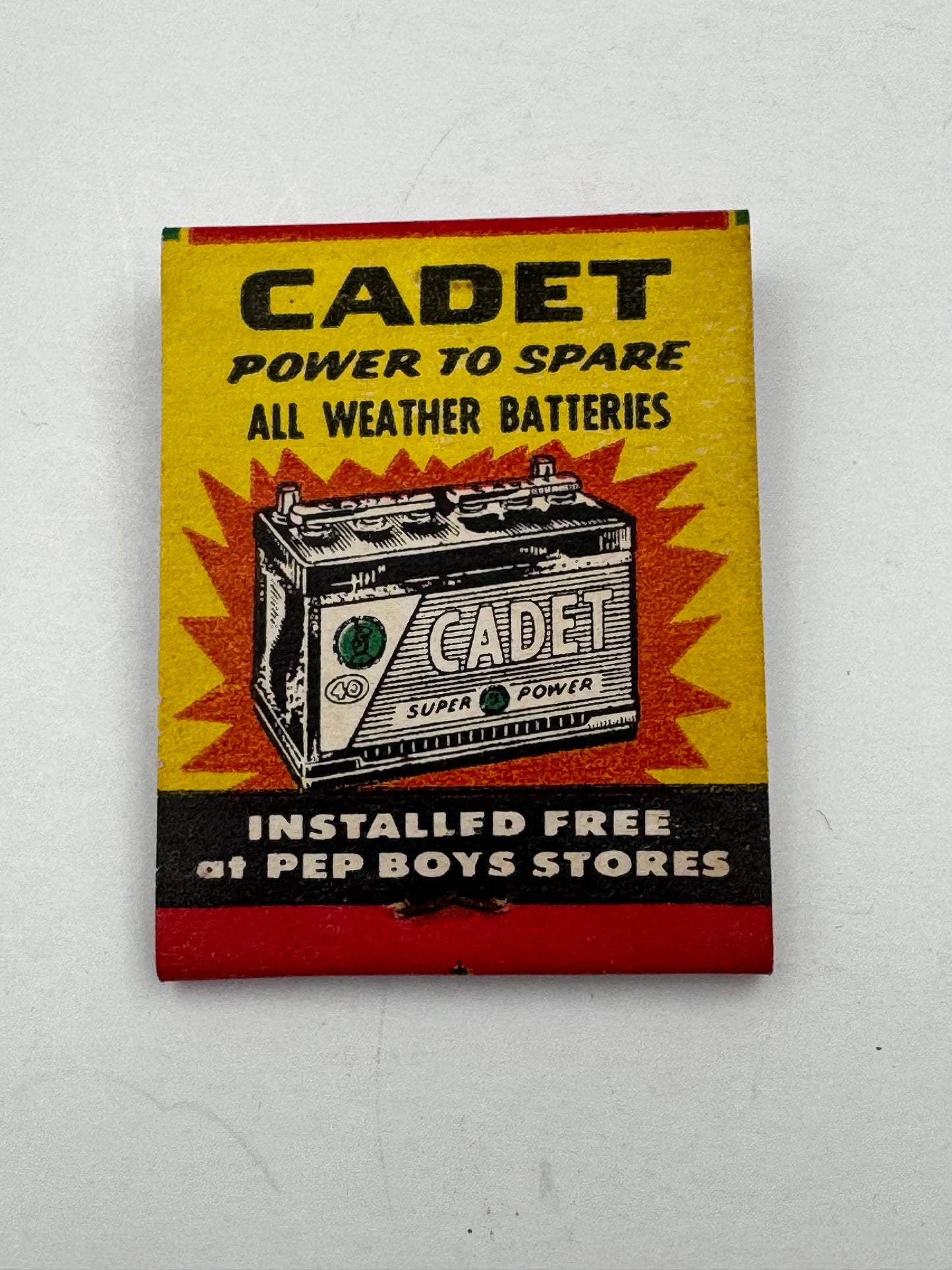 Vintage Pep Boys Matchbook NOS