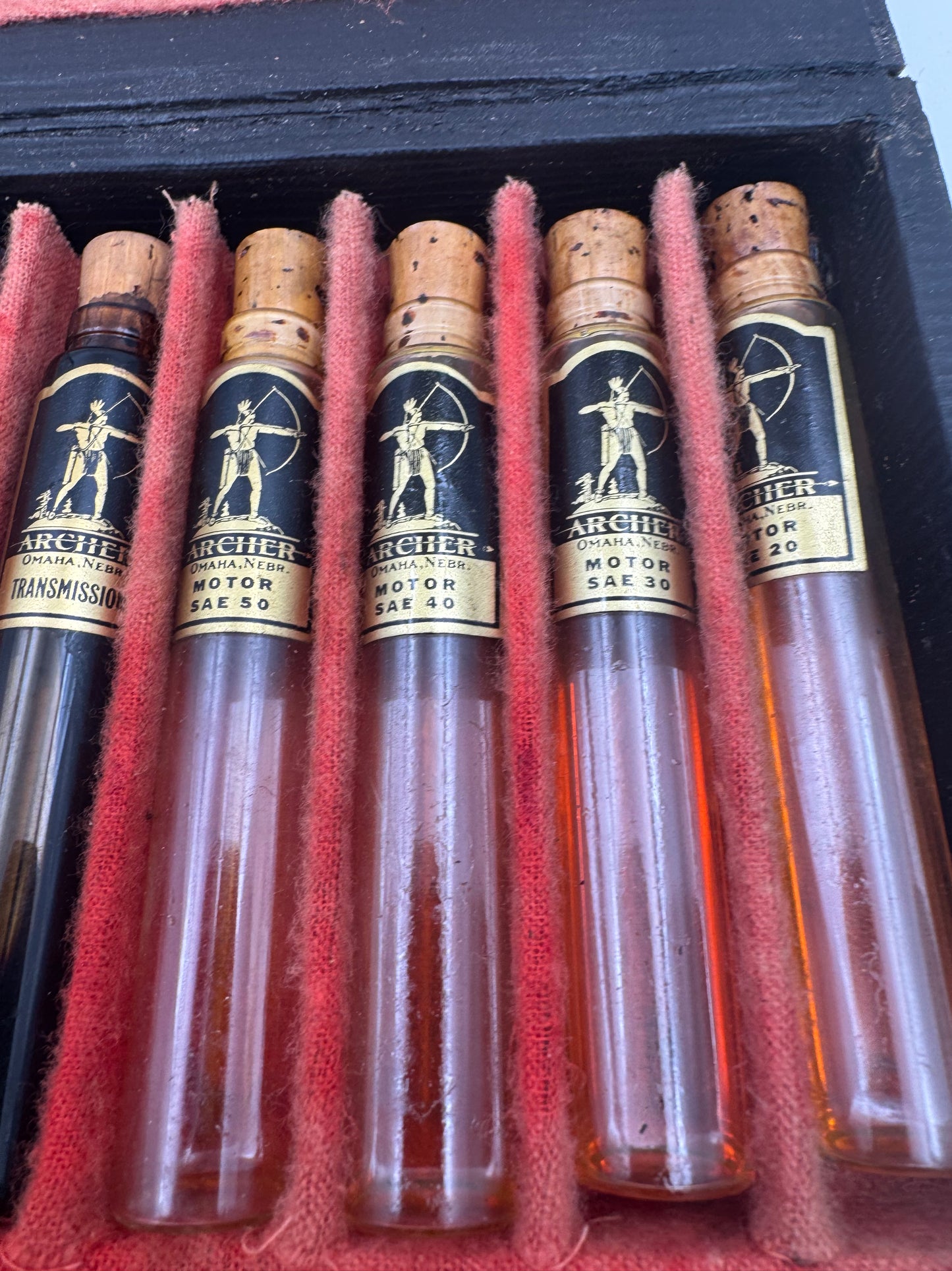 Vintage Salesman Sample Archer Lubricants Set Complete