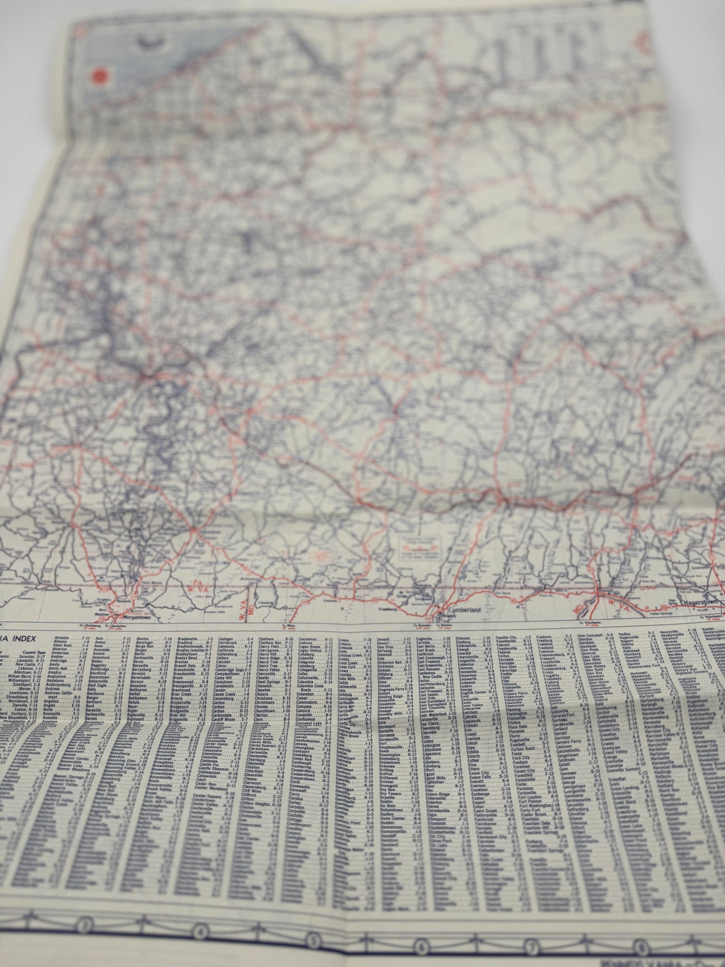Vintage Roadmap Tour With Texaco 1953 NJ PA