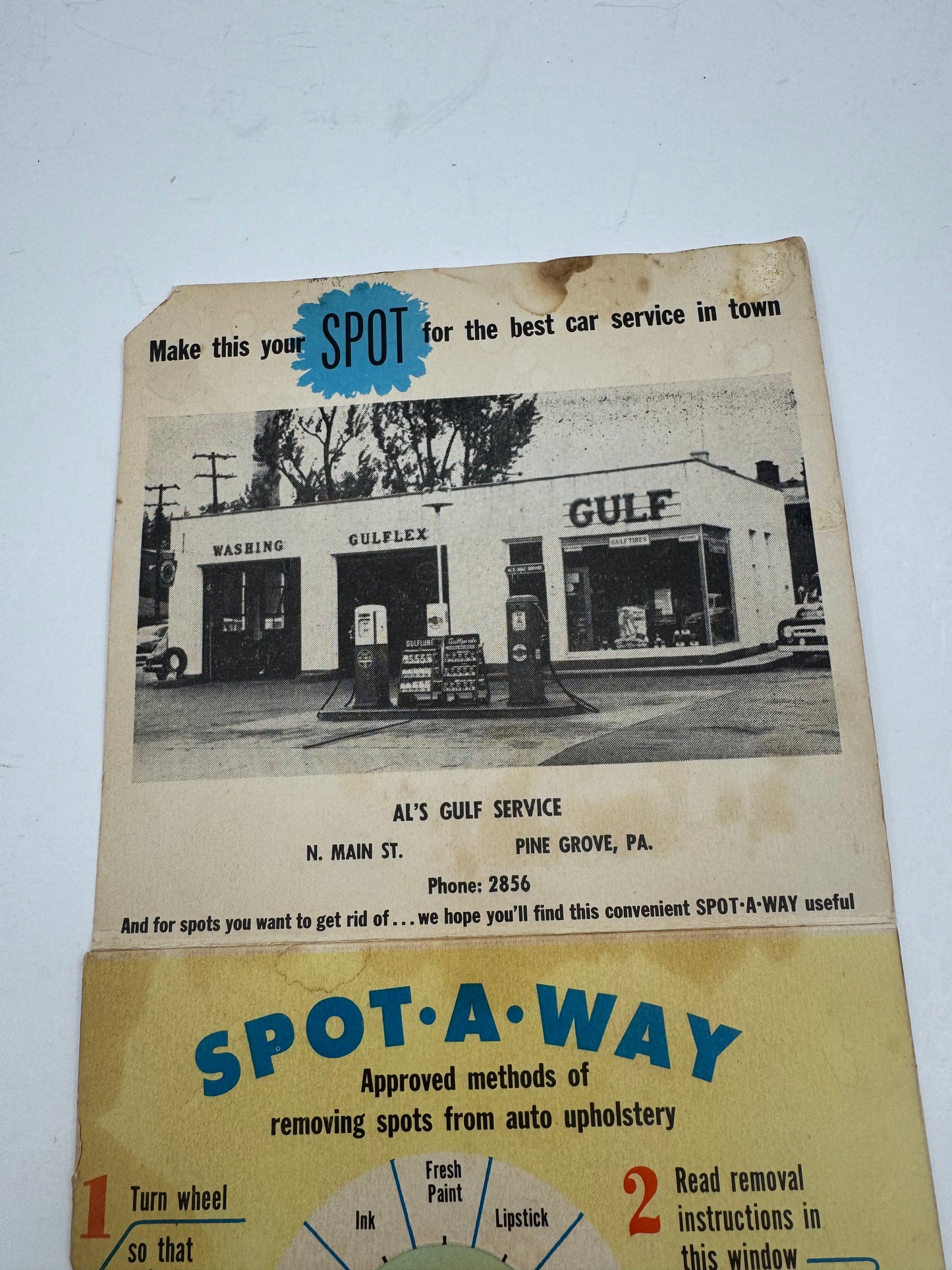 Vintage Gulf Spot A Way Promo