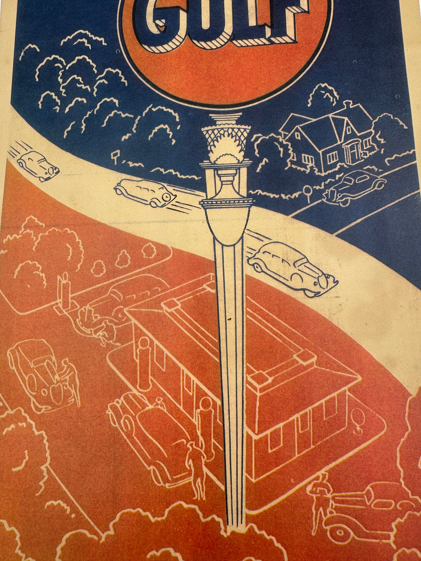 Vintage Gulf Roadmap Sample Back Page.