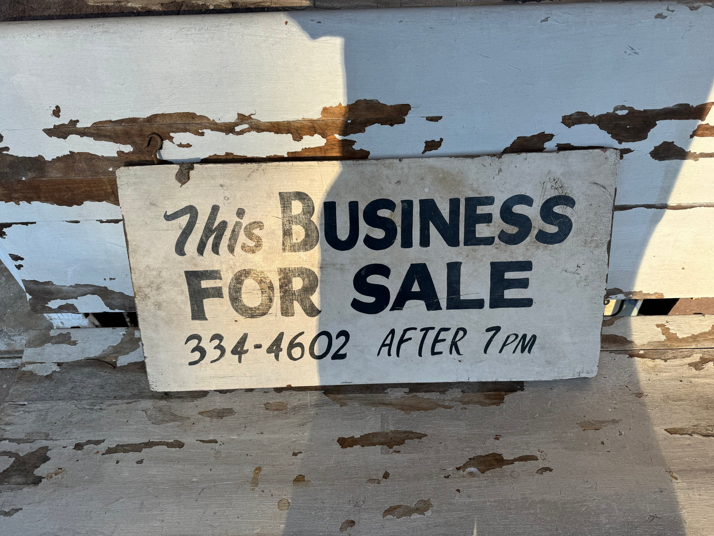 Vintage Wood Sign Business For Sale