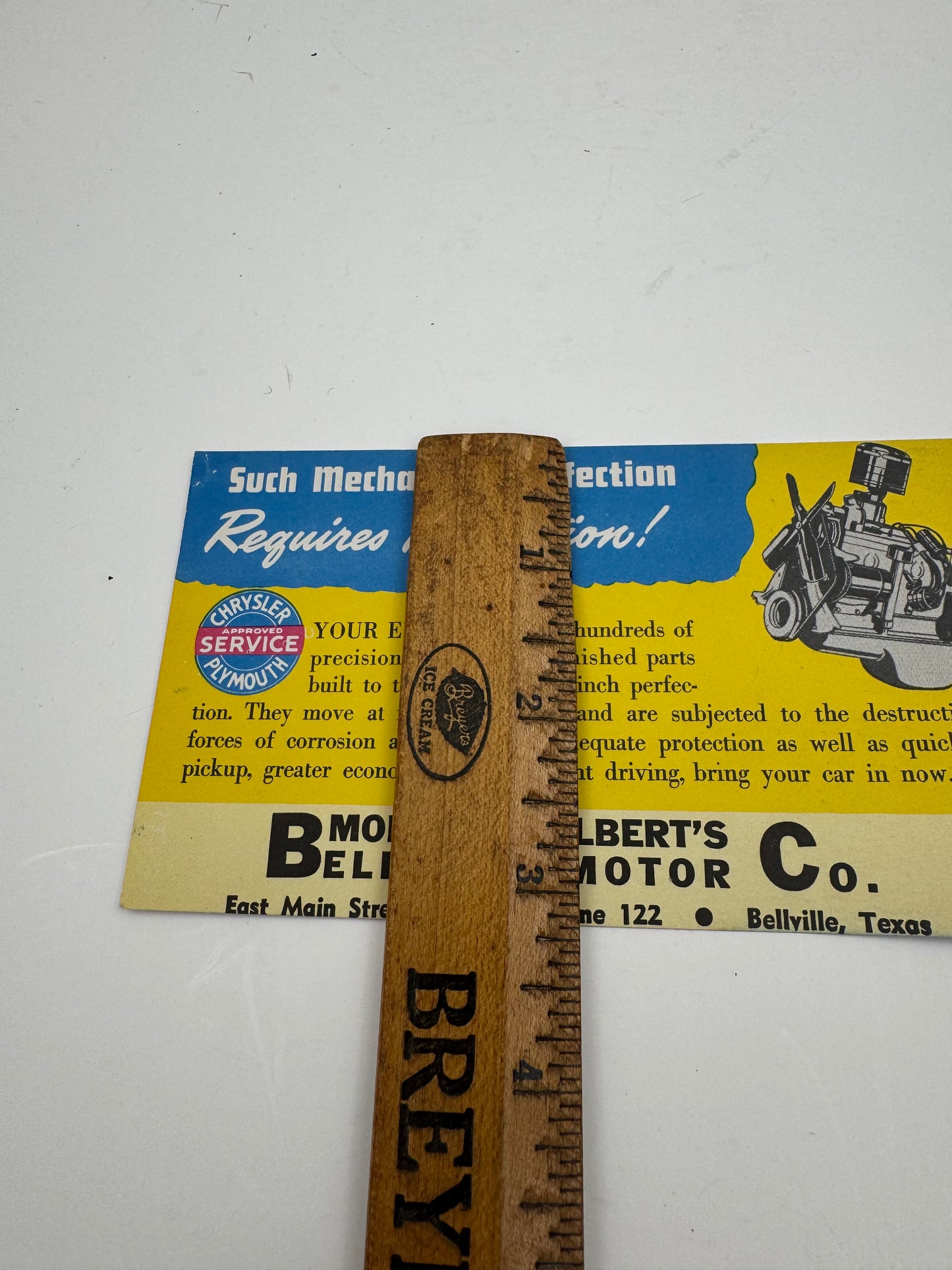 Vintage Chrysler Plymouth Service Ink Blotter NOS