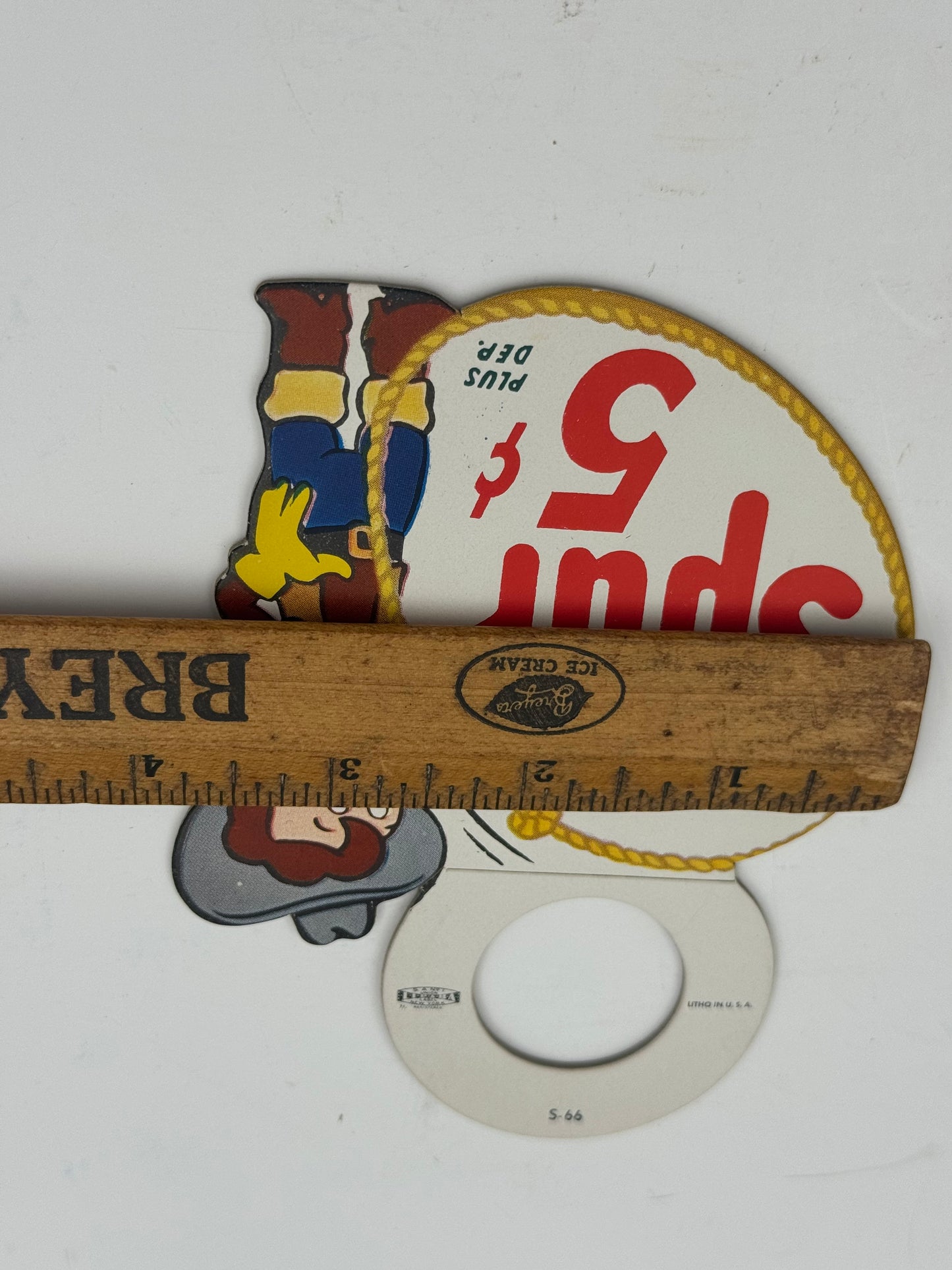 Vintage Spur Soda Bottle Topper 1966 NOS