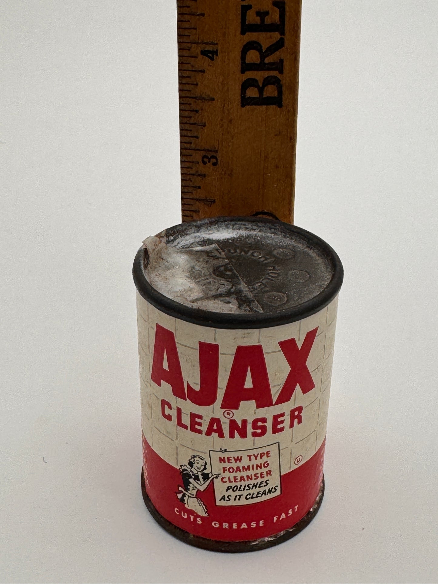 Vintage Ajax Cleaner Can New Old Stock Full Minty Fresh