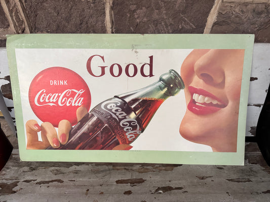 Vintage Coke Sign Cardboard 1967